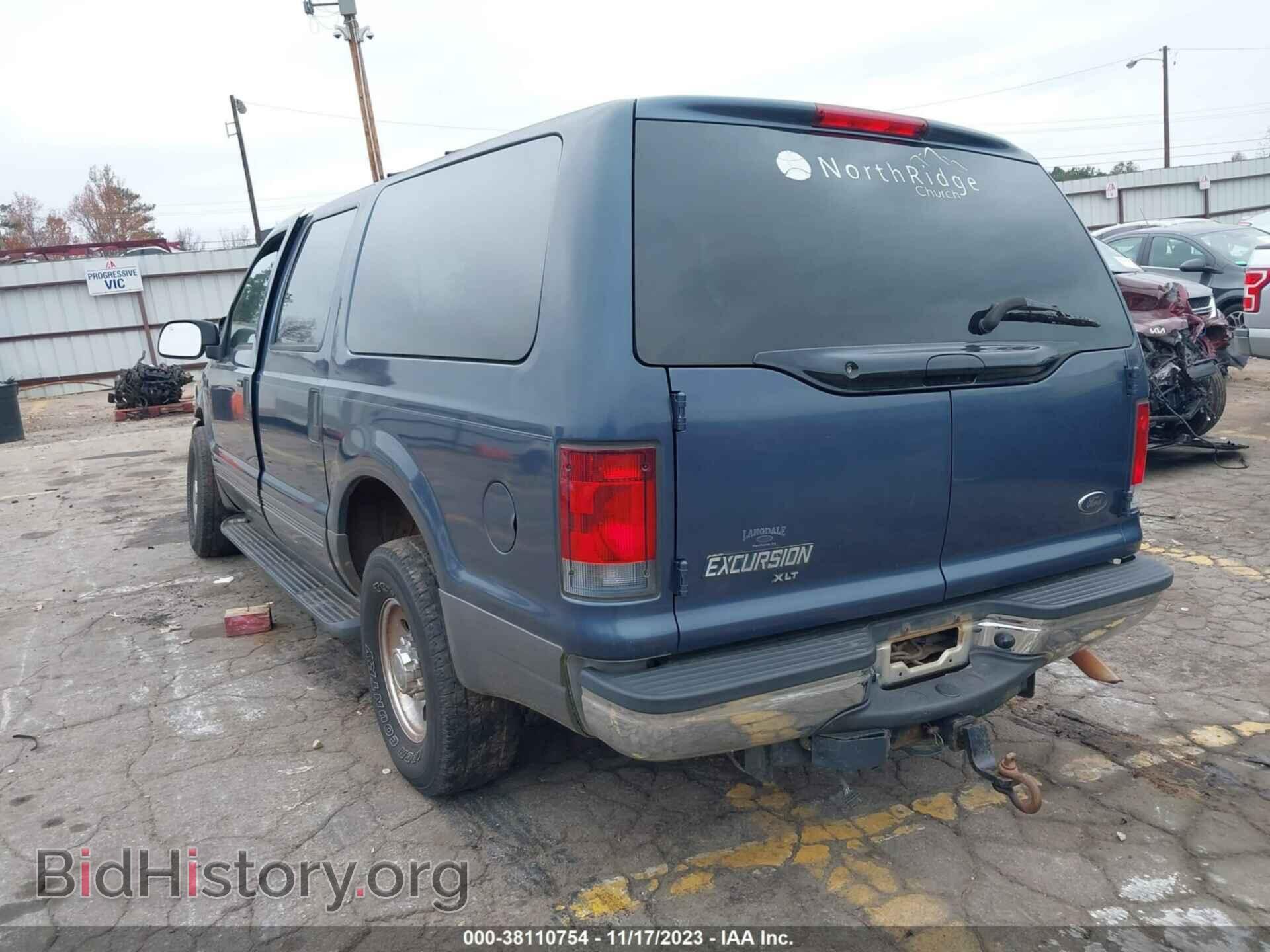 2003 FORD EXCURSION - VIN: 1FMNU40L43EB95602 - Фото 3