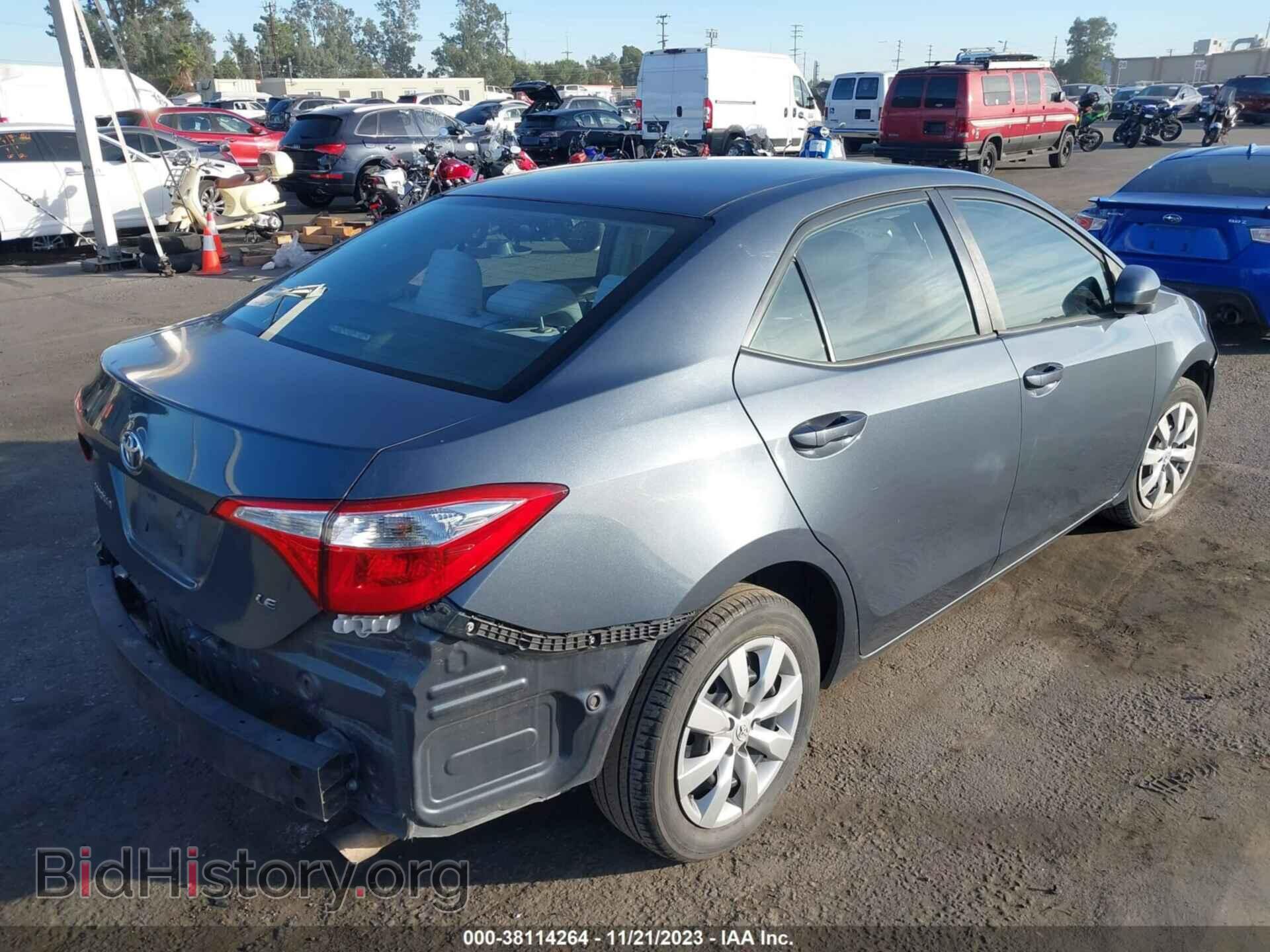 2014 TOYOTA COROLLA - VIN: 2T1BURHE4EC027233 - Фото 4