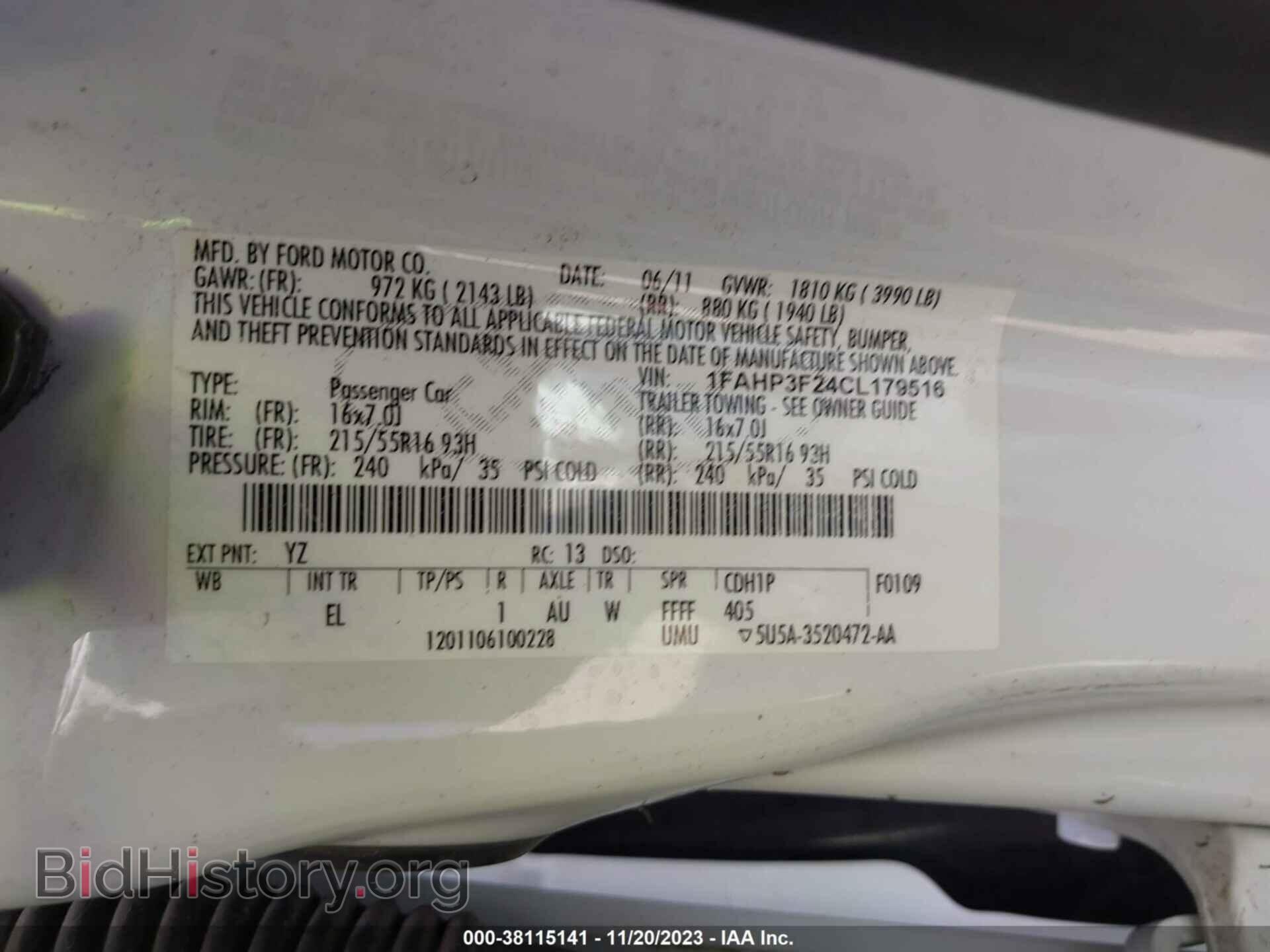 2012 FORD FOCUS - VIN: 1FAHP3F24CL179516 - Photo 9