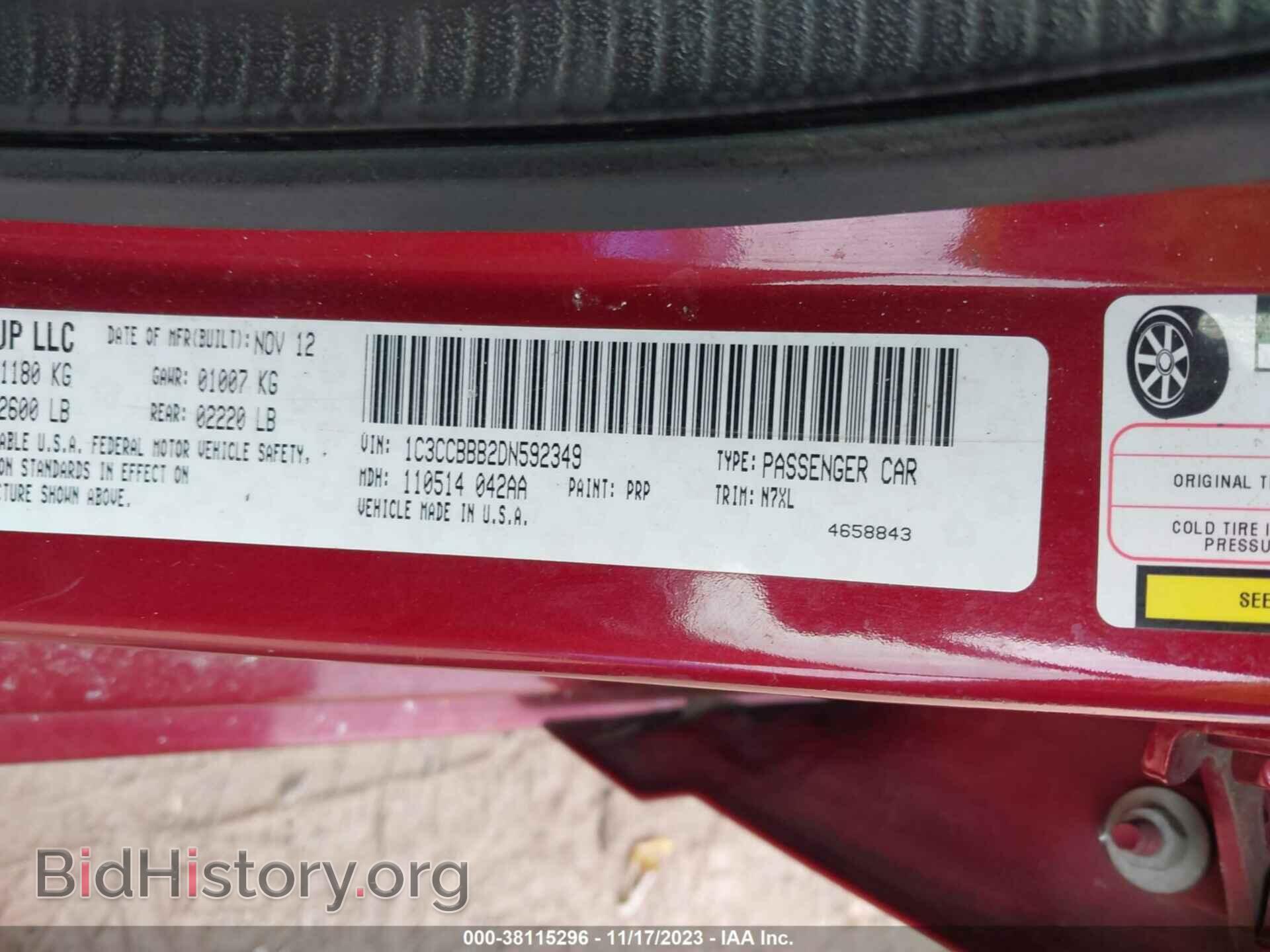 2013 CHRYSLER 200 - VIN: 1C3CCBBB2DN592349 - Photo 9