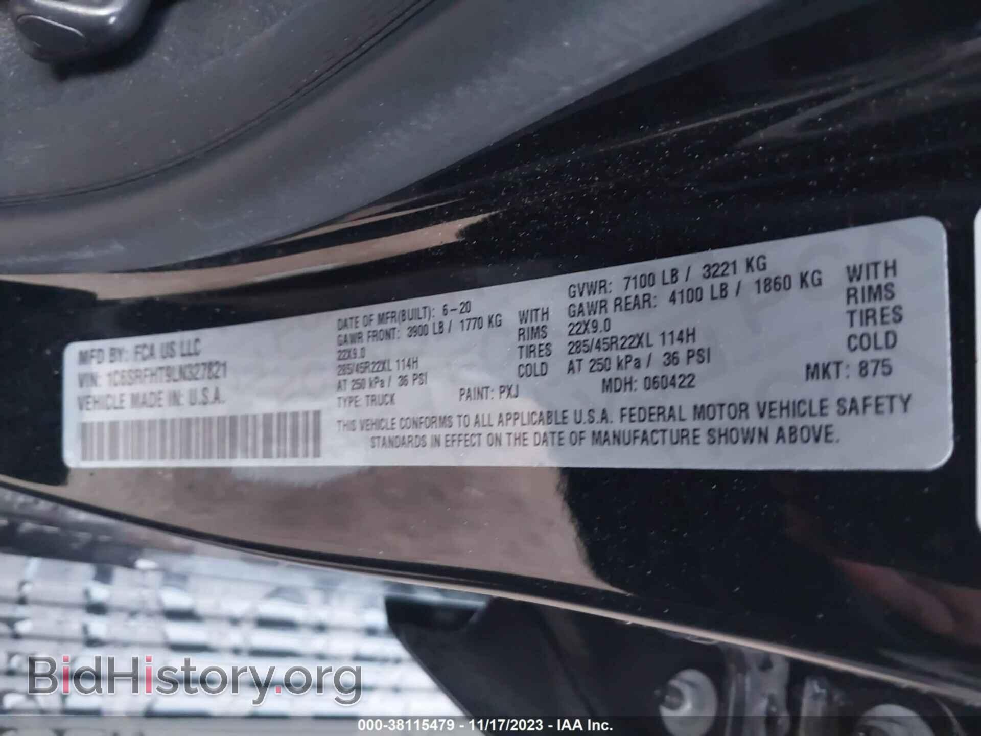 2020 RAM 1500 - VIN: 1C6SRFHT9LN327821 - Photo 9