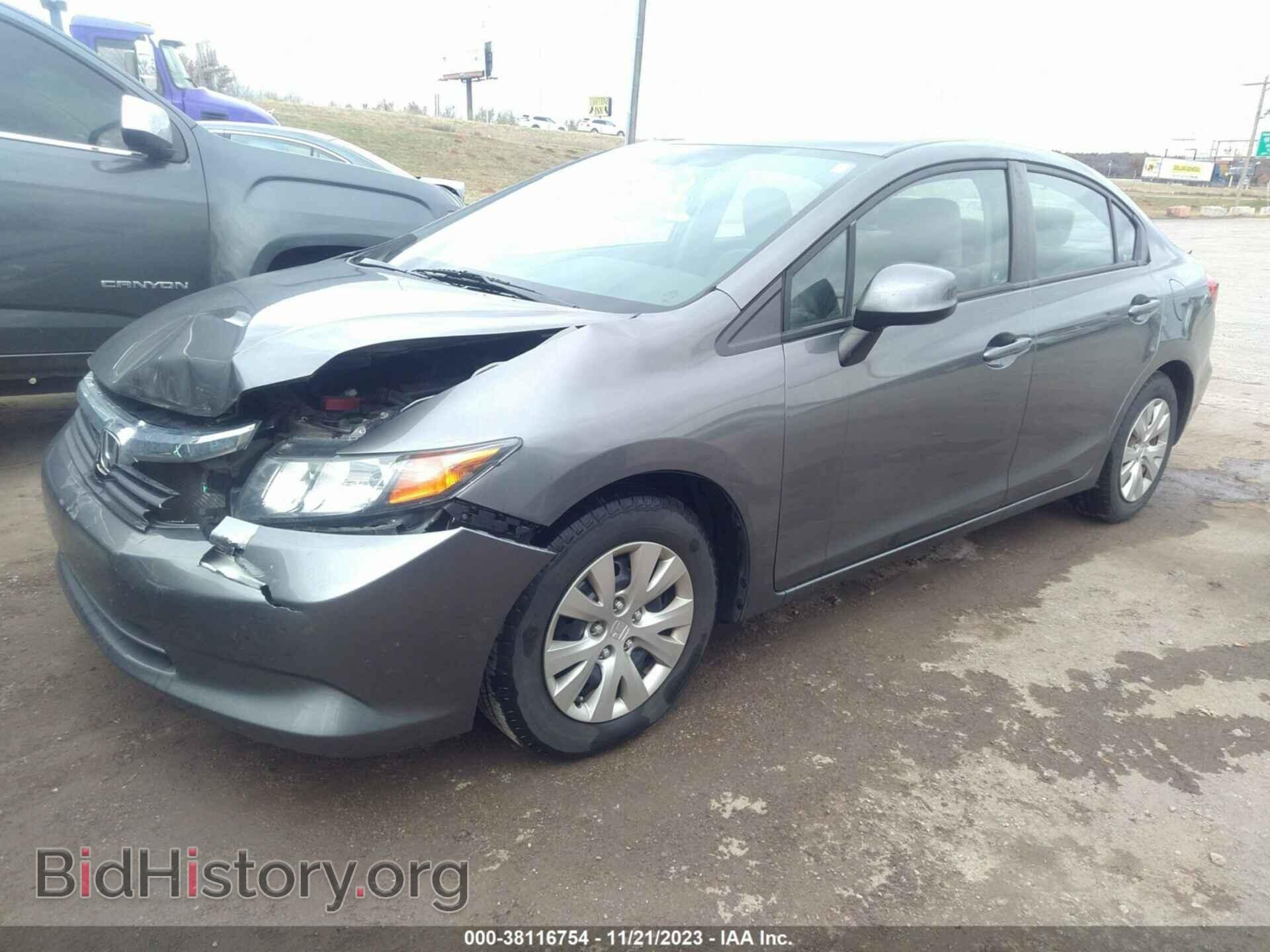 2012 HONDA CIVIC - VIN: 19XFB2F58CE367372 - Фото 2
