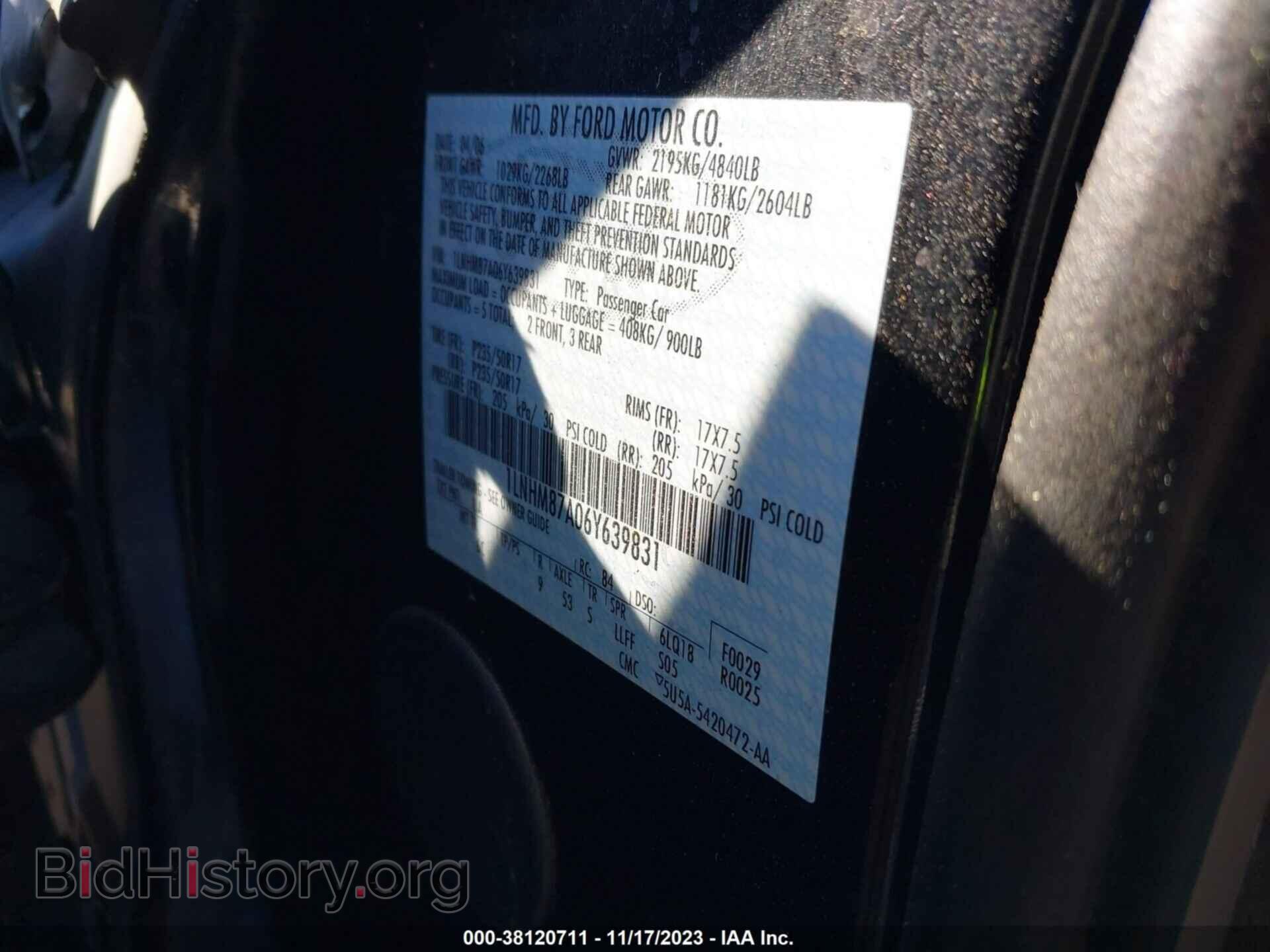 2006 LINCOLN LS - VIN: 1LNHM87A06Y639831 - Фото 9
