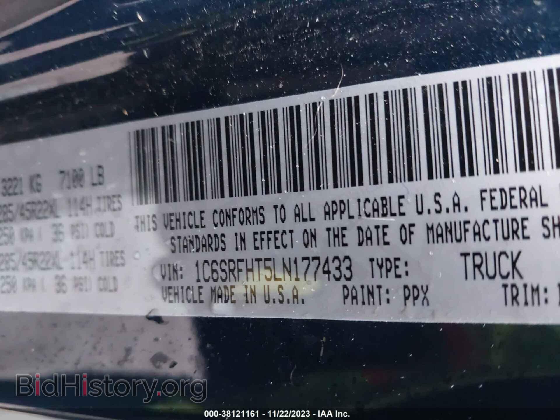 2020 RAM 1500 - VIN: 1C6SRFHT5LN177433 - Photo 9