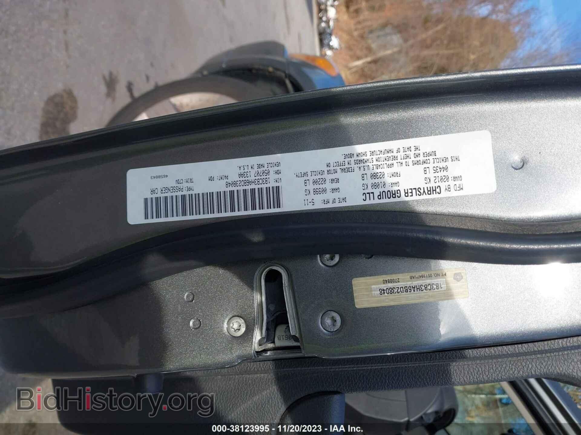 2011 DODGE CALIBER - VIN: 1B3CB3HA6BD238048 - Фото 9