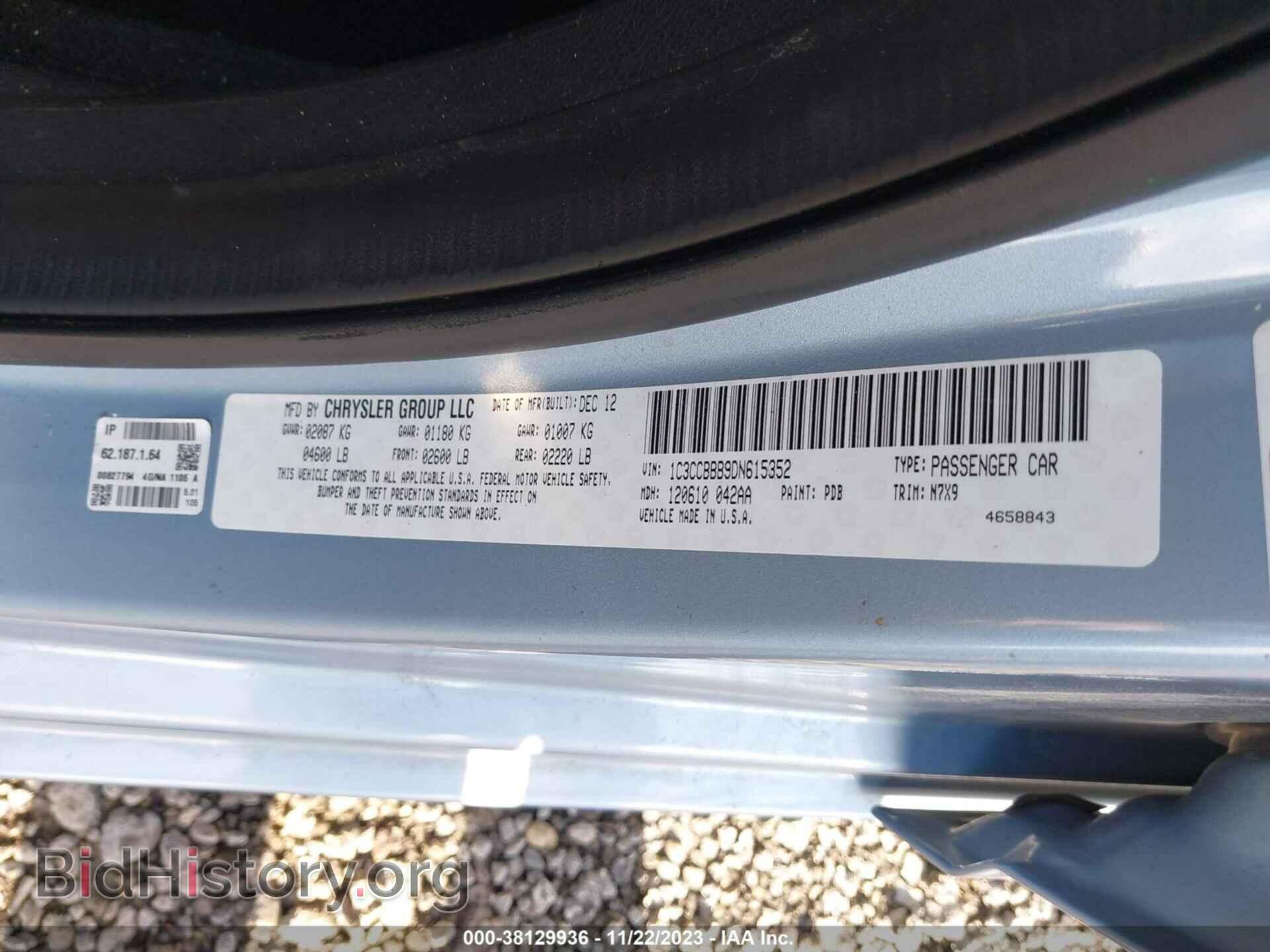 2013 CHRYSLER 200 - VIN: 1C3CCBBB9DN615352 - Photo 9