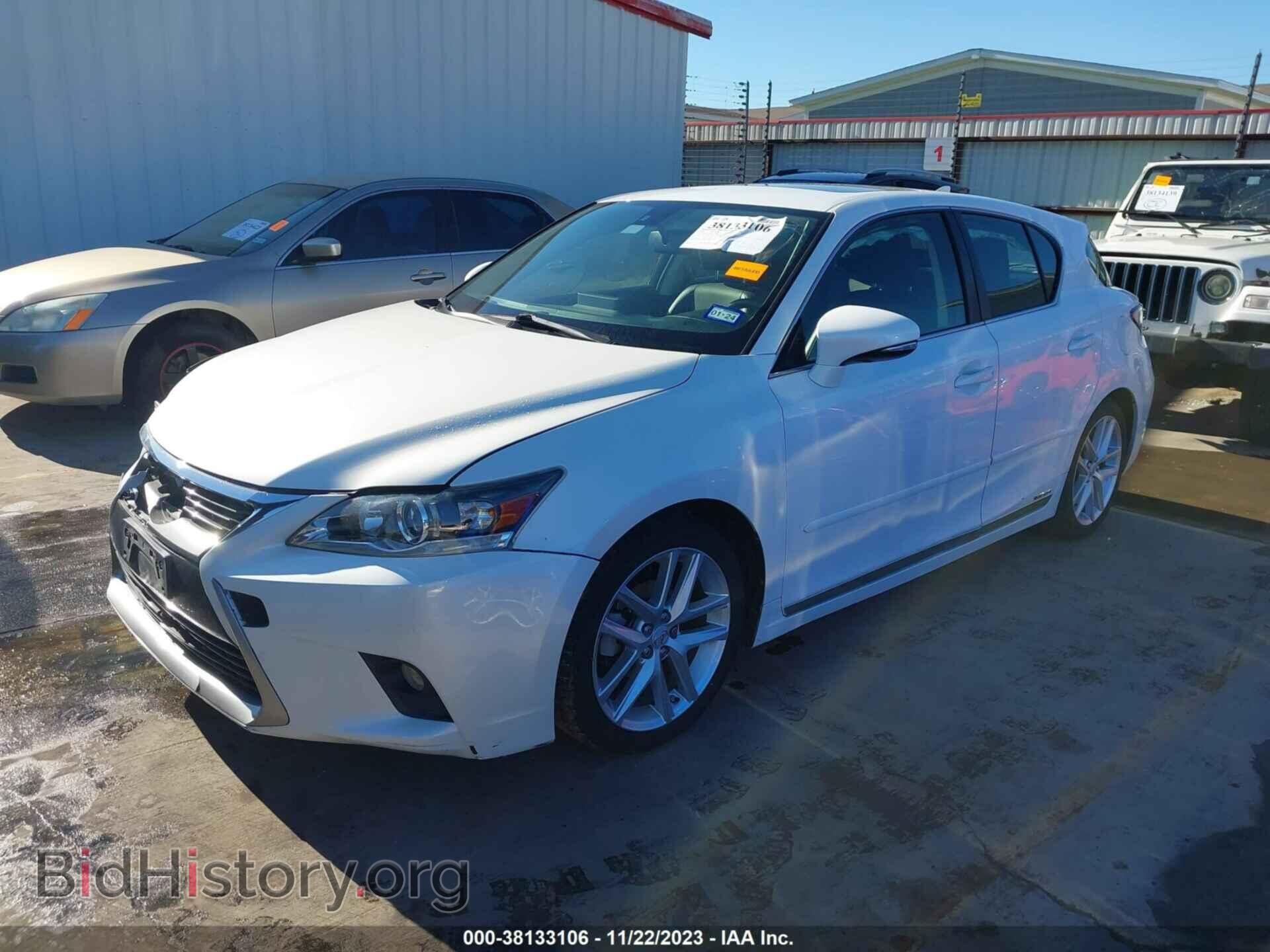 2014 LEXUS CT 200H - VIN: JTHKD5BH4E2209233 - Фото 2