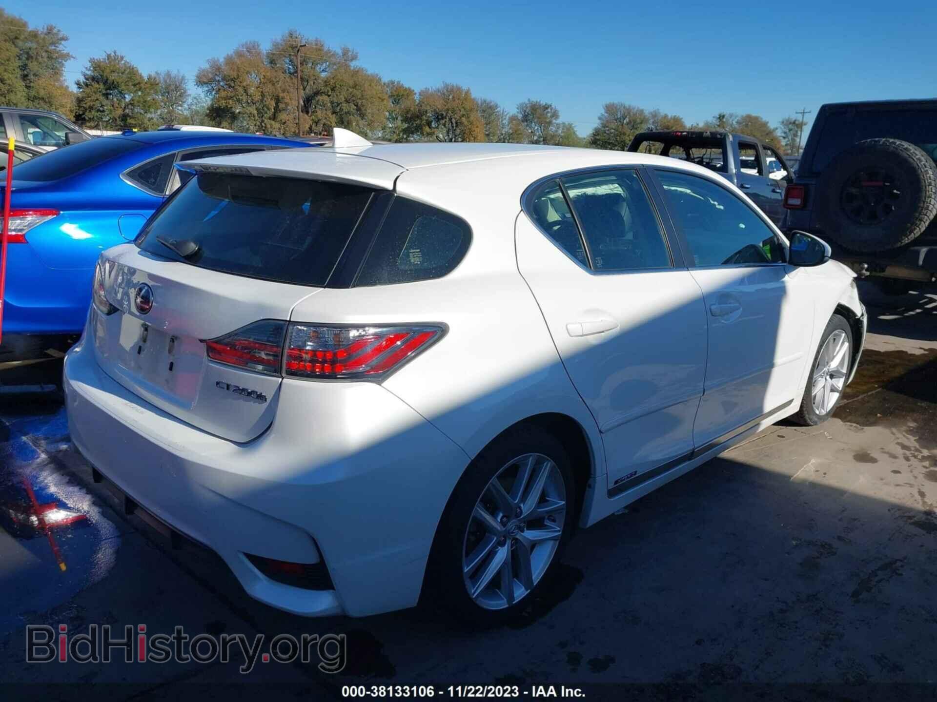2014 LEXUS CT 200H - VIN: JTHKD5BH4E2209233 - Фото 4