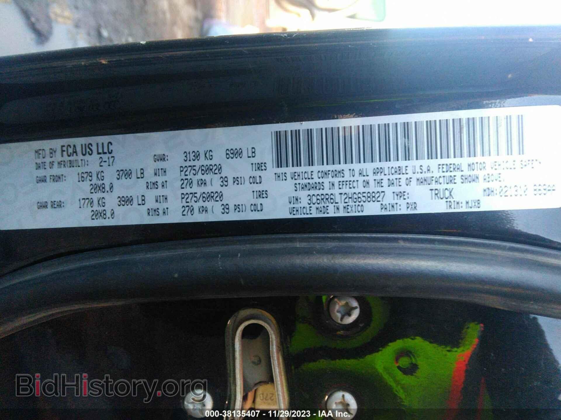 2017 RAM 1500 - VIN: 3C6RR6LT2HG658827 - Фото 9