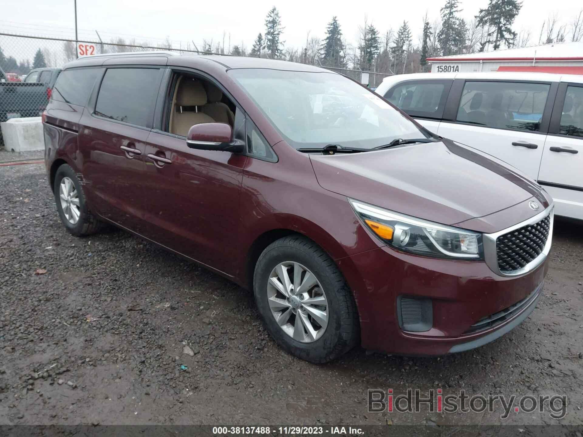 Photo KNDMB5C14G6103586 - KIA SEDONA 2016