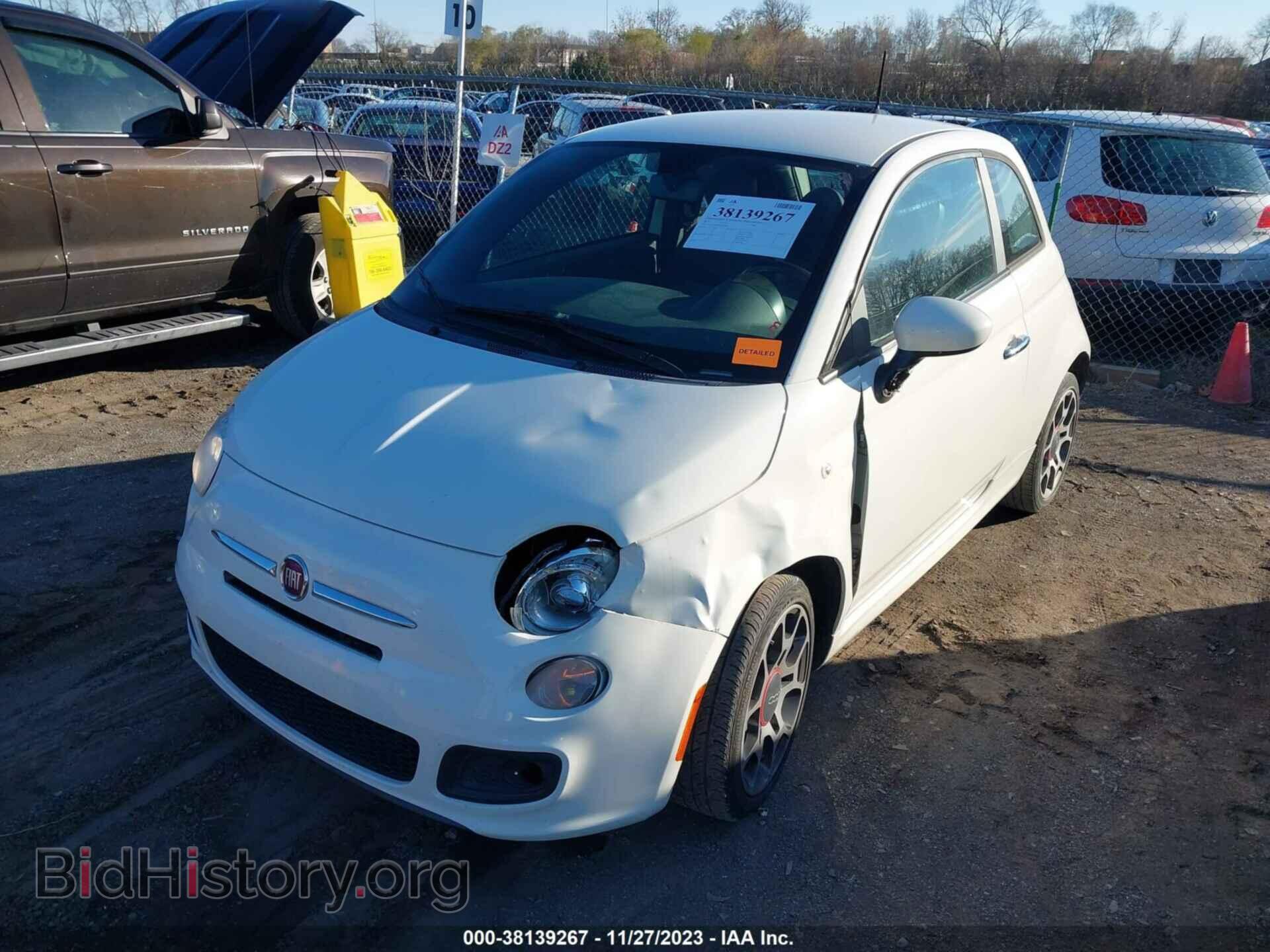 2013 FIAT 500 - VIN: 3C3CFFBR3DT655146 - Фото 2