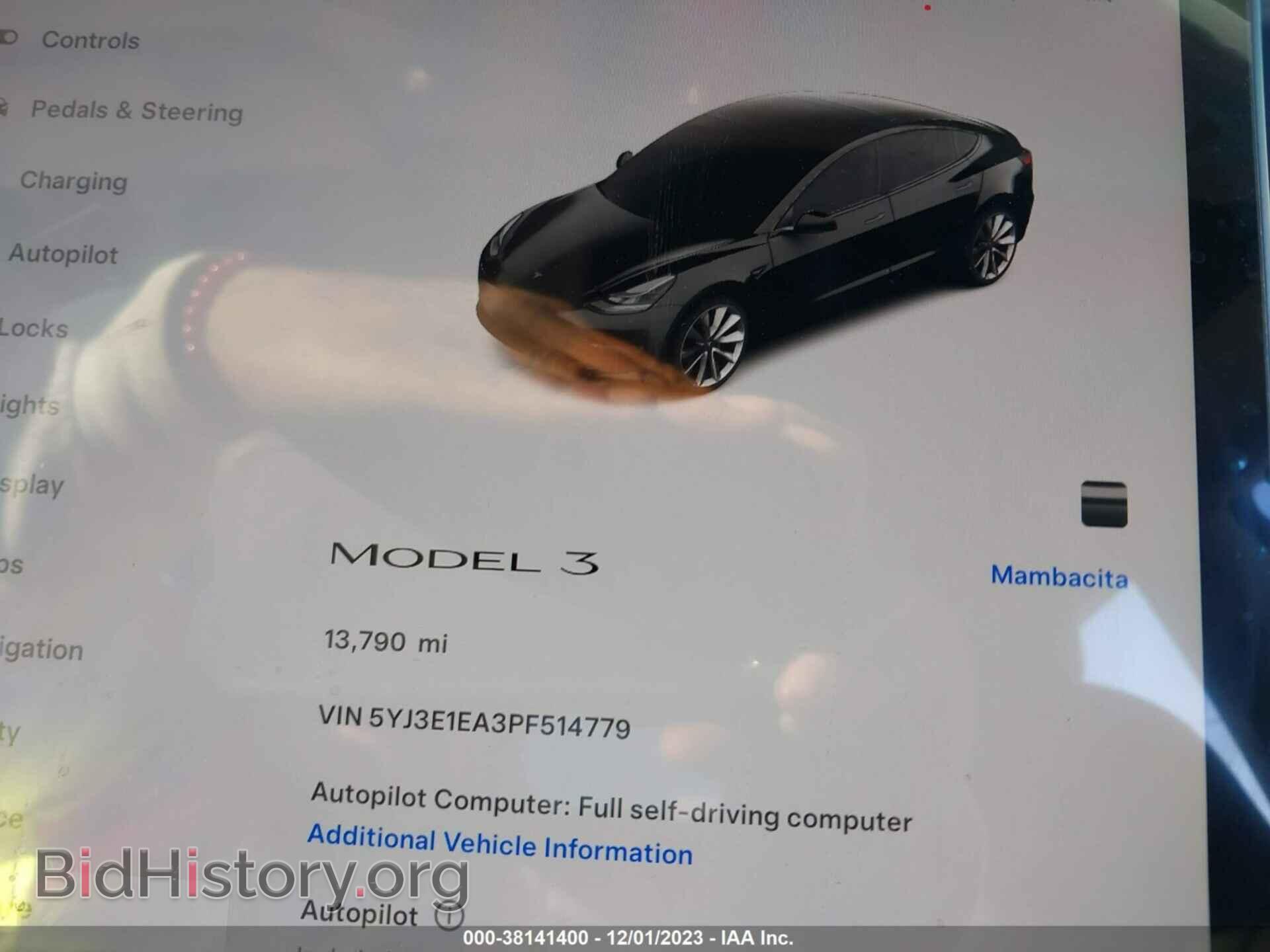 2023 TESLA MODEL 3 - VIN: 5YJ3E1EA3PF514779 - Фото 7