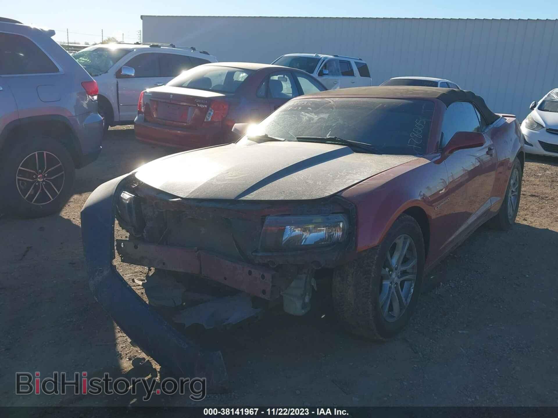 2014 CHEVROLET CAMARO - VIN: 2G1FB3D31E9128005 - Фото 2