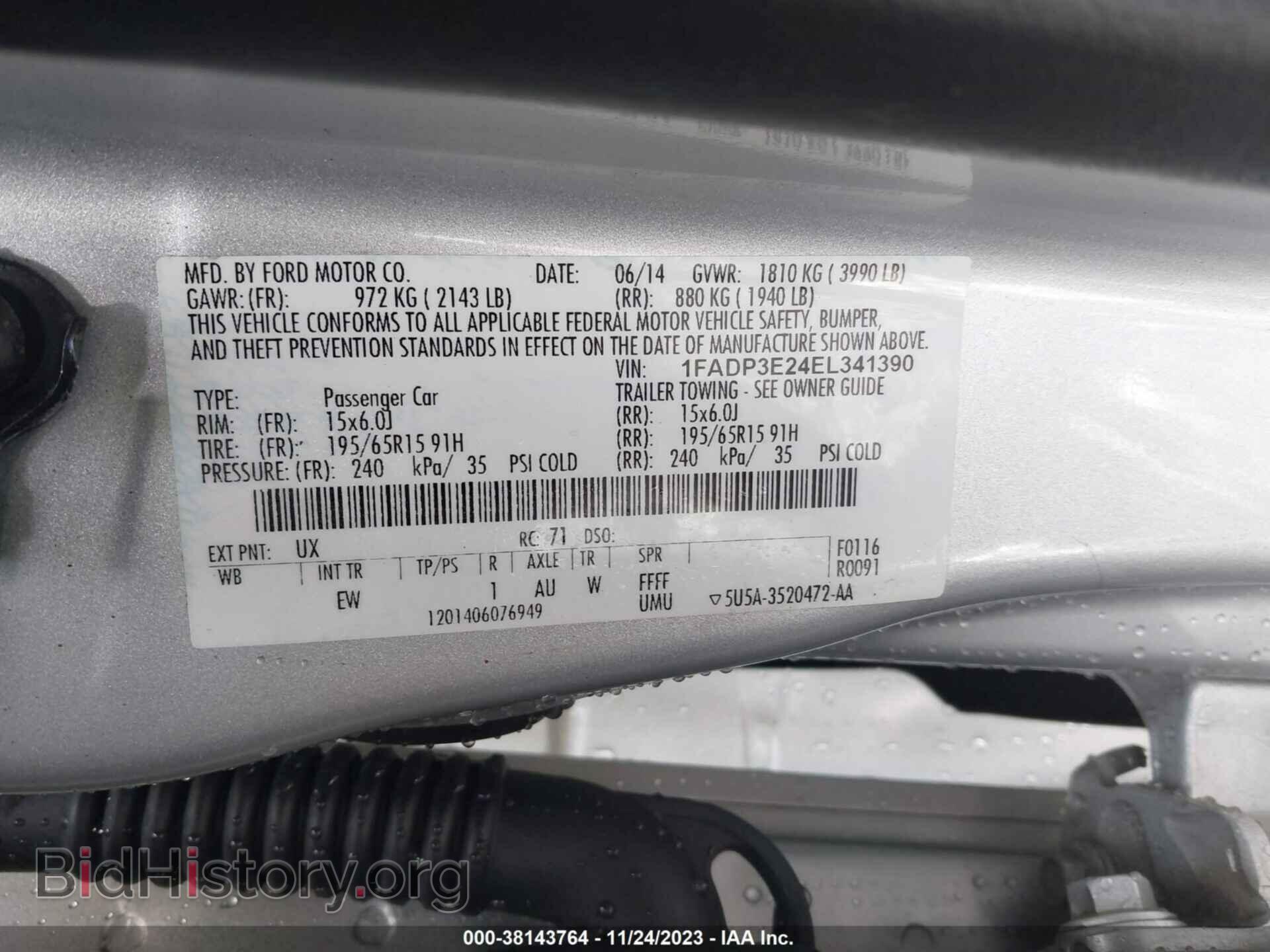 2014 FORD FOCUS - VIN: 1FADP3E24EL341390 - Photo 9