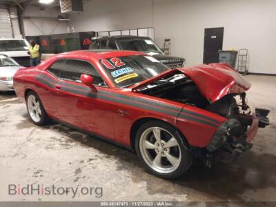 2012 Dodge CHALLENGER R/T, red — VIN 2C3CDYBT0CH196209, IAAI