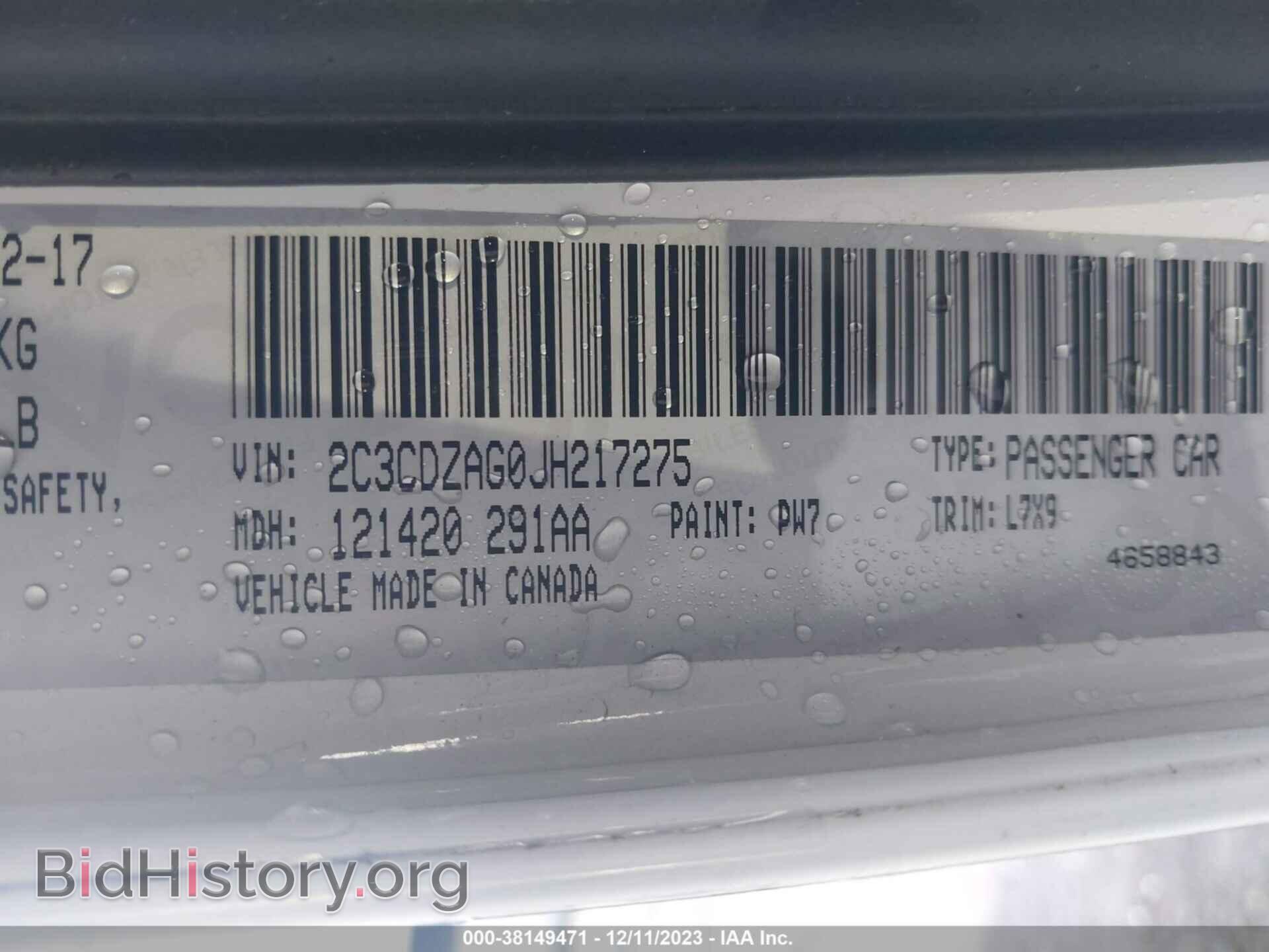 2018 DODGE CHALLENGER - VIN: 2C3CDZAG0JH217275 - Фото 9