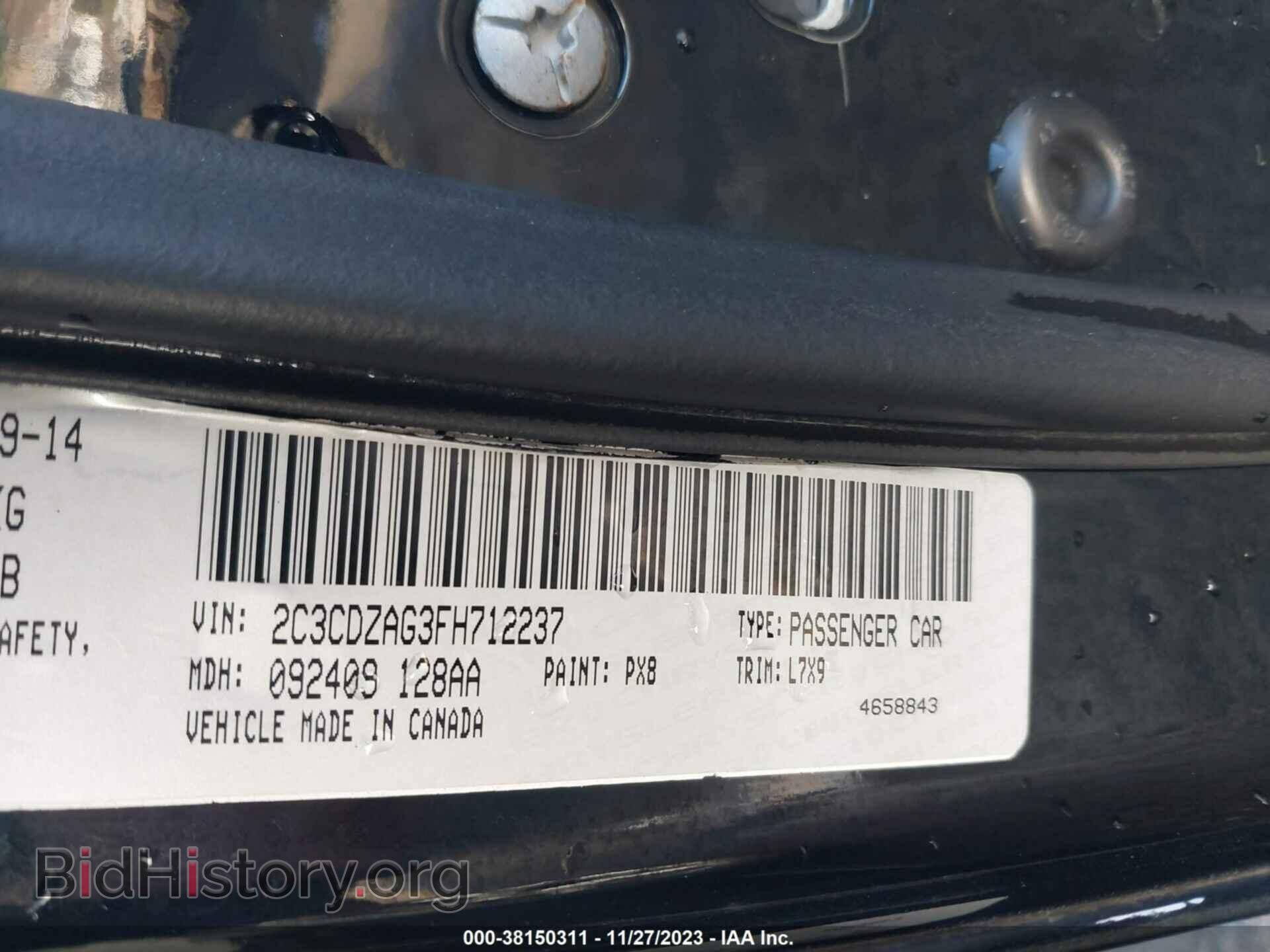2015 DODGE CHALLENGER - VIN: 2C3CDZAG3FH712237 - Фото 9