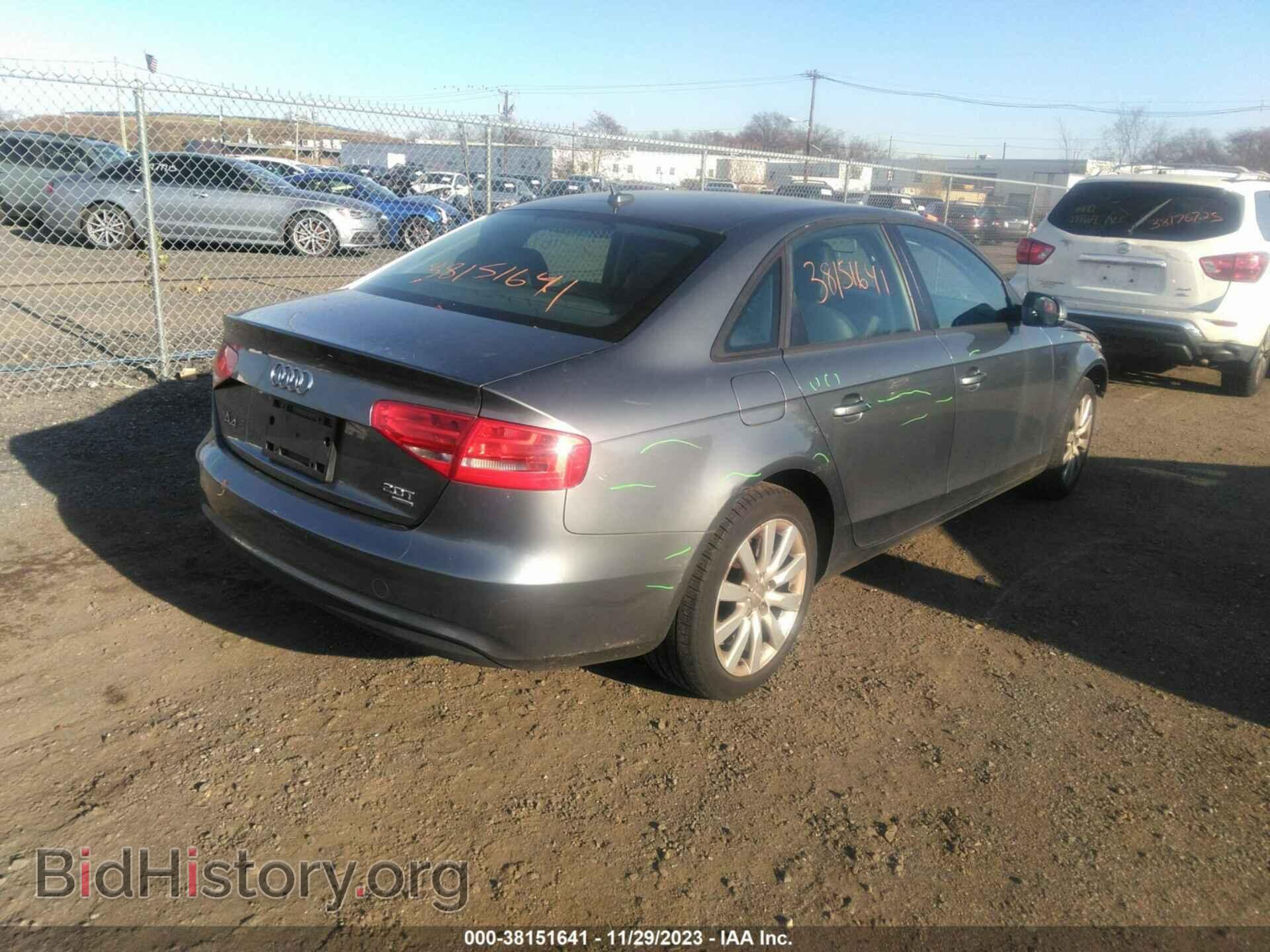 2013 AUDI A4 - VIN: WAUBFAFL5DN037520 - Фото 4