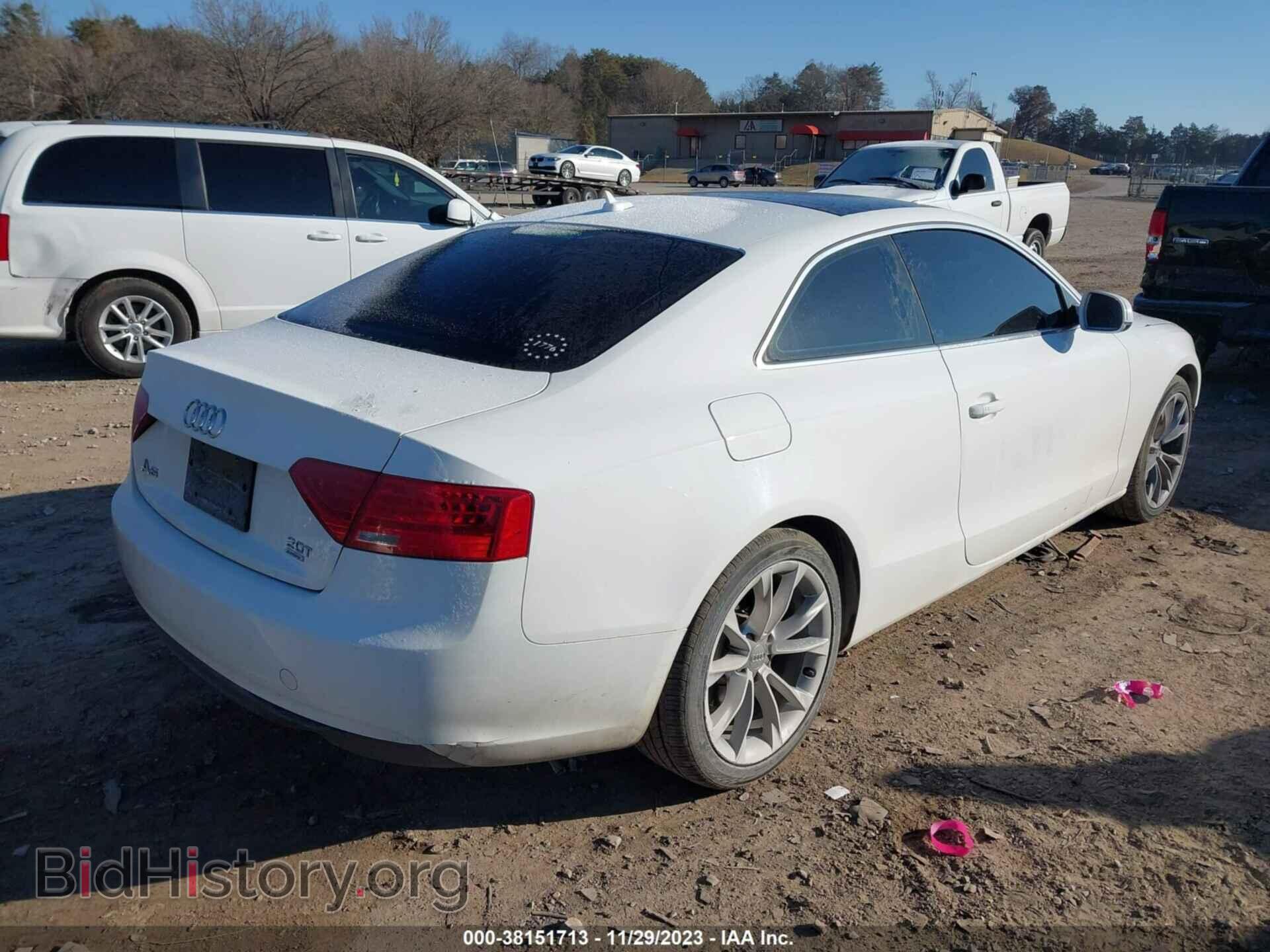 2013 AUDI A5 - VIN: WAULFAFR2DA000795 - Фото 4