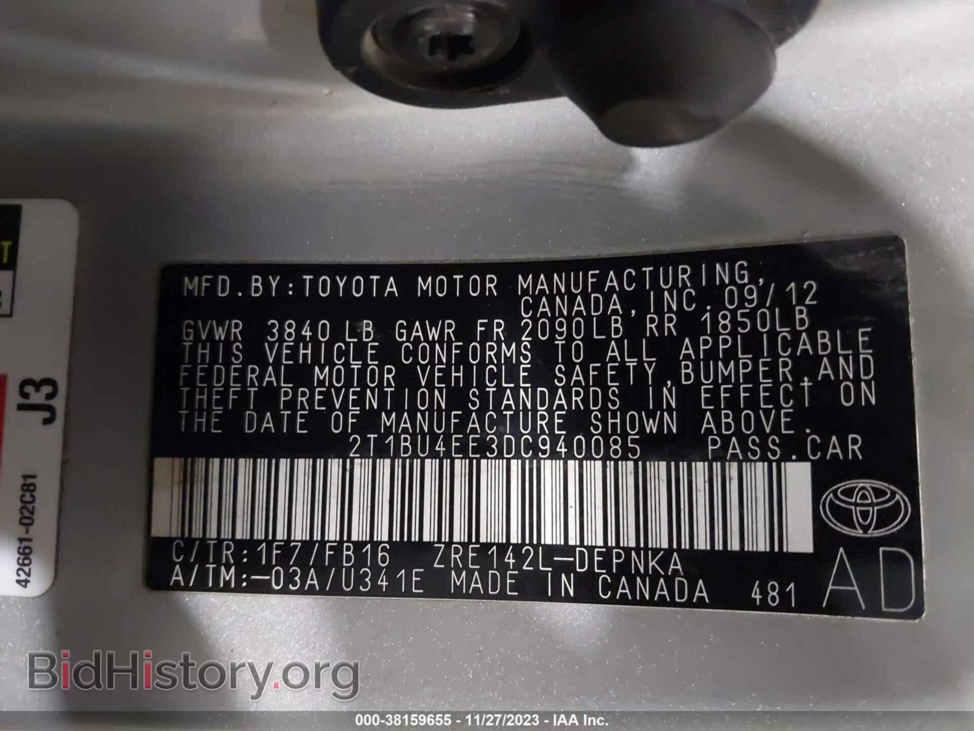 2013 TOYOTA COROLLA - VIN: 2T1BU4EE3DC940085 - Photo 9