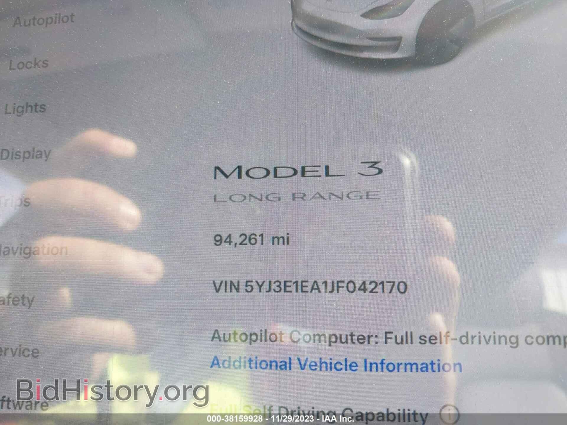 2018 TESLA MODEL 3 - VIN: 5YJ3E1EA1JF042170 - Photo 16