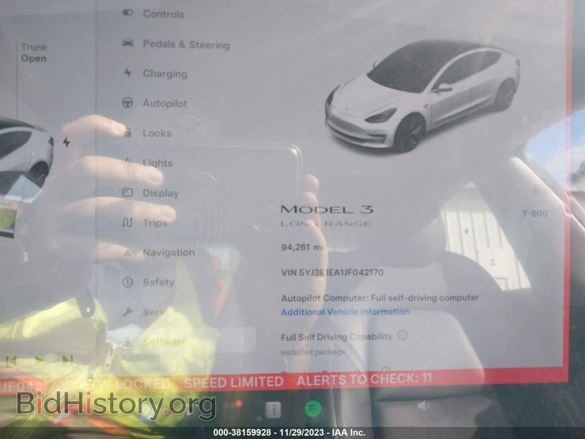 2018 TESLA MODEL 3 - VIN: 5YJ3E1EA1JF042170 - Photo 7