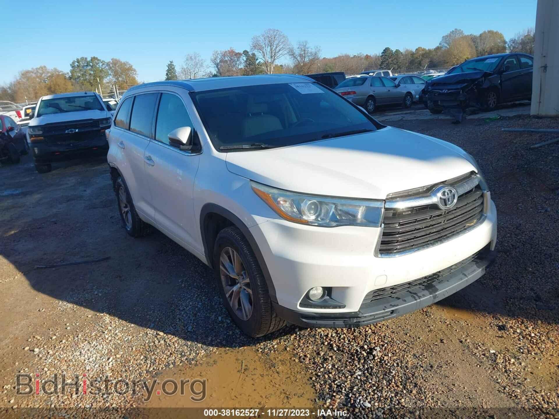 Photo 5TDKKRFH2FS078791 - TOYOTA HIGHLANDER 2015