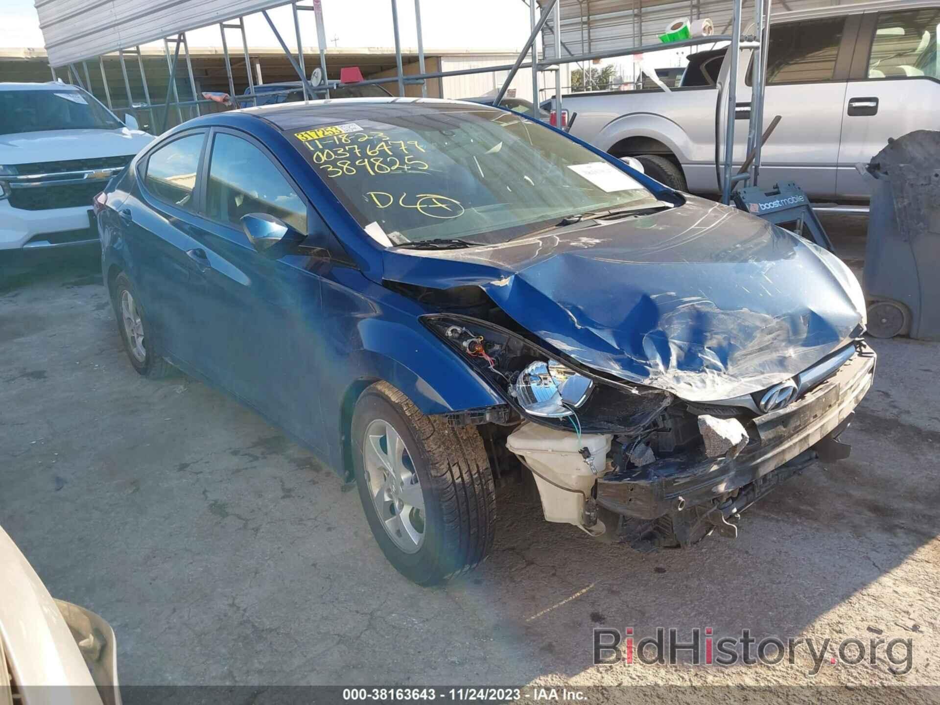 Photo KMHDH4AE5FU389825 - HYUNDAI ELANTRA 2015