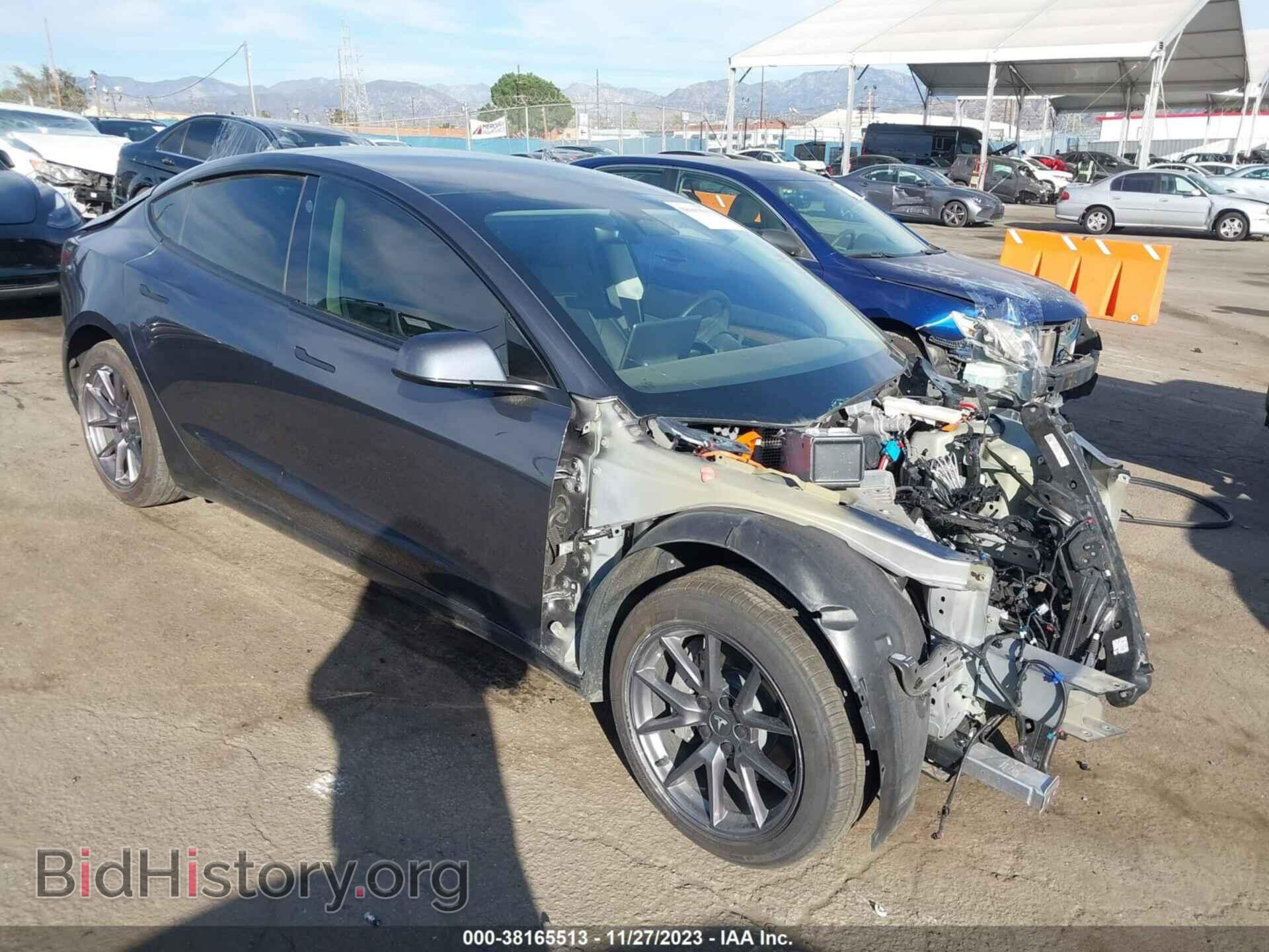 Photo 5YJ3E1EB3NF237637 - TESLA MODEL 3 2022