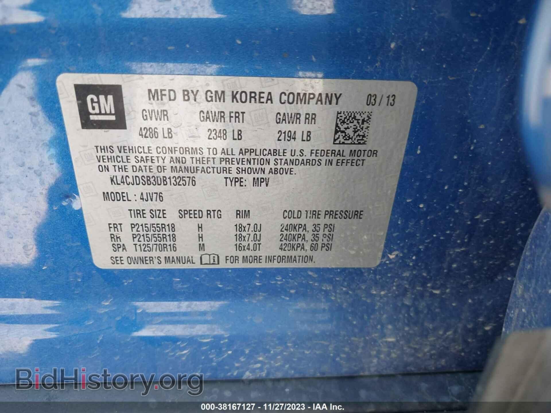 2013 BUICK ENCORE - VIN: KL4CJDSB3DB132576 - Photo 9