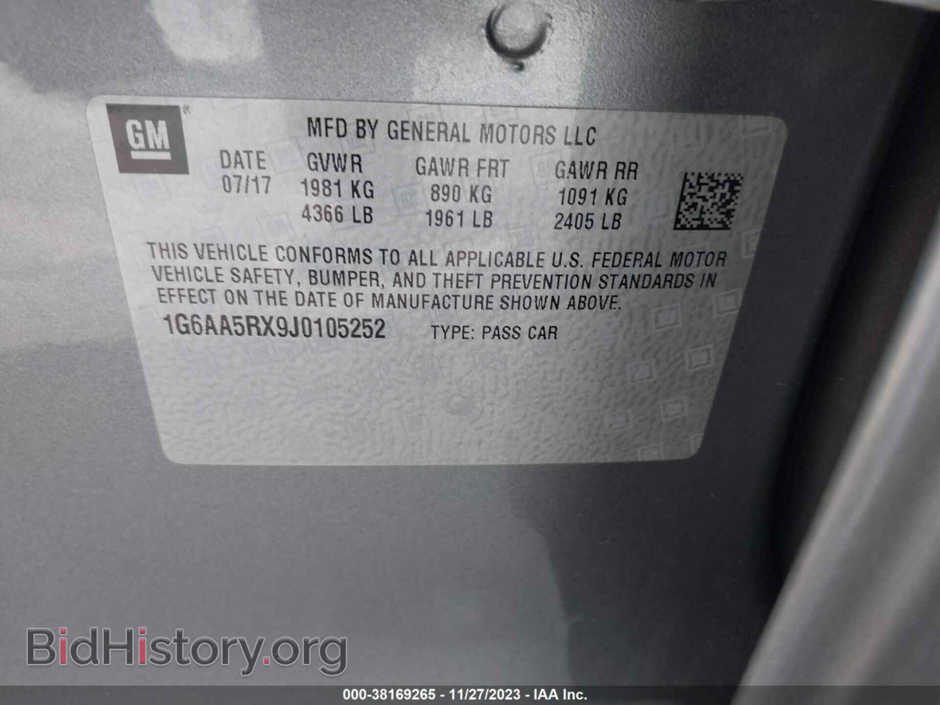 2018 CADILLAC ATS - VIN: 1G6AA5RX9J0105252 - Фото 9