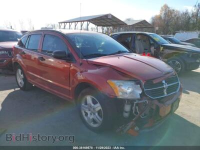 2007 Dodge CALIBER SXT, orange — VIN 1B3HB48BX7D147537, IAAI