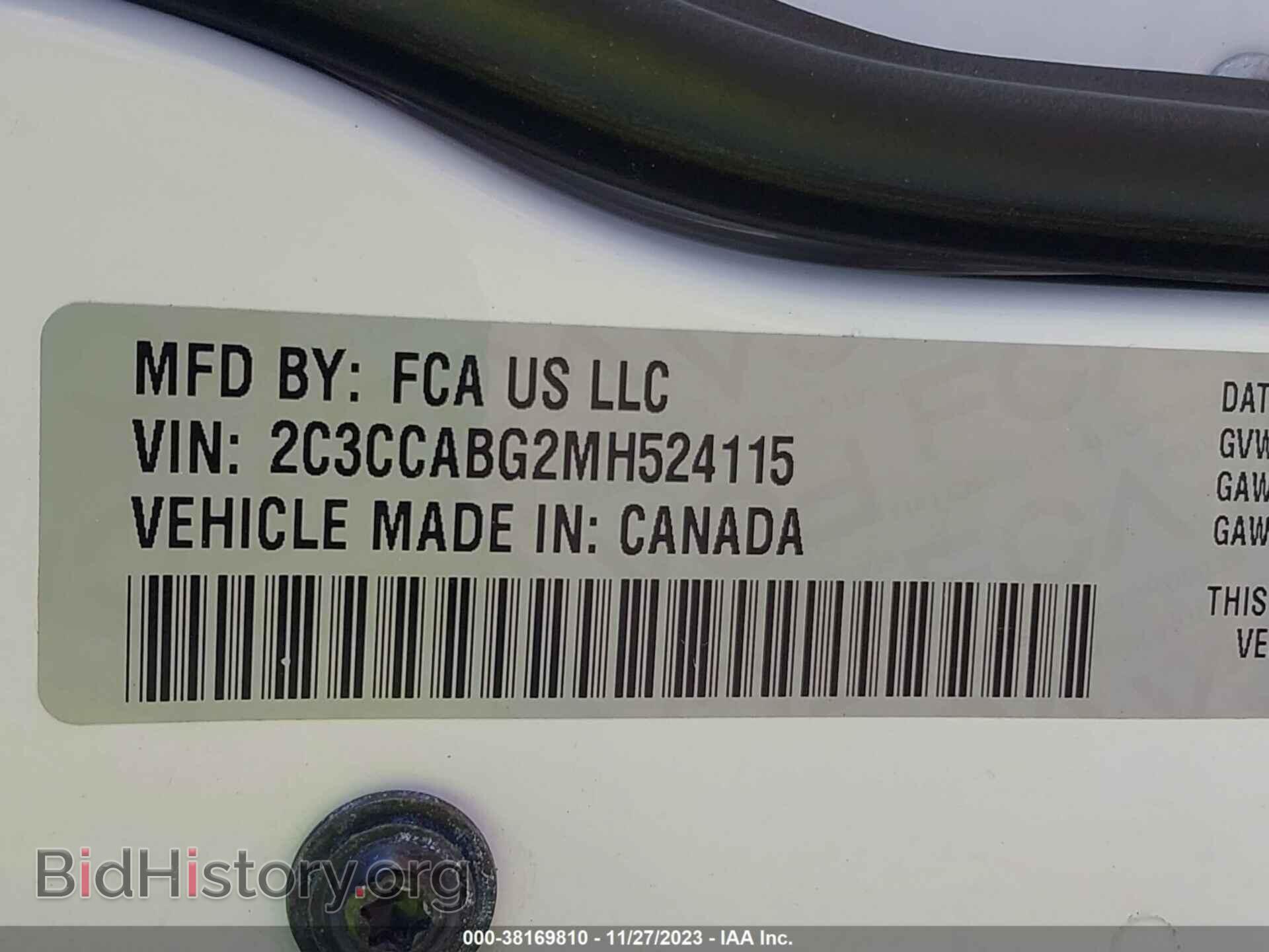 2021 CHRYSLER 300 - VIN: 2C3CCABG2MH524115 - Фото 9
