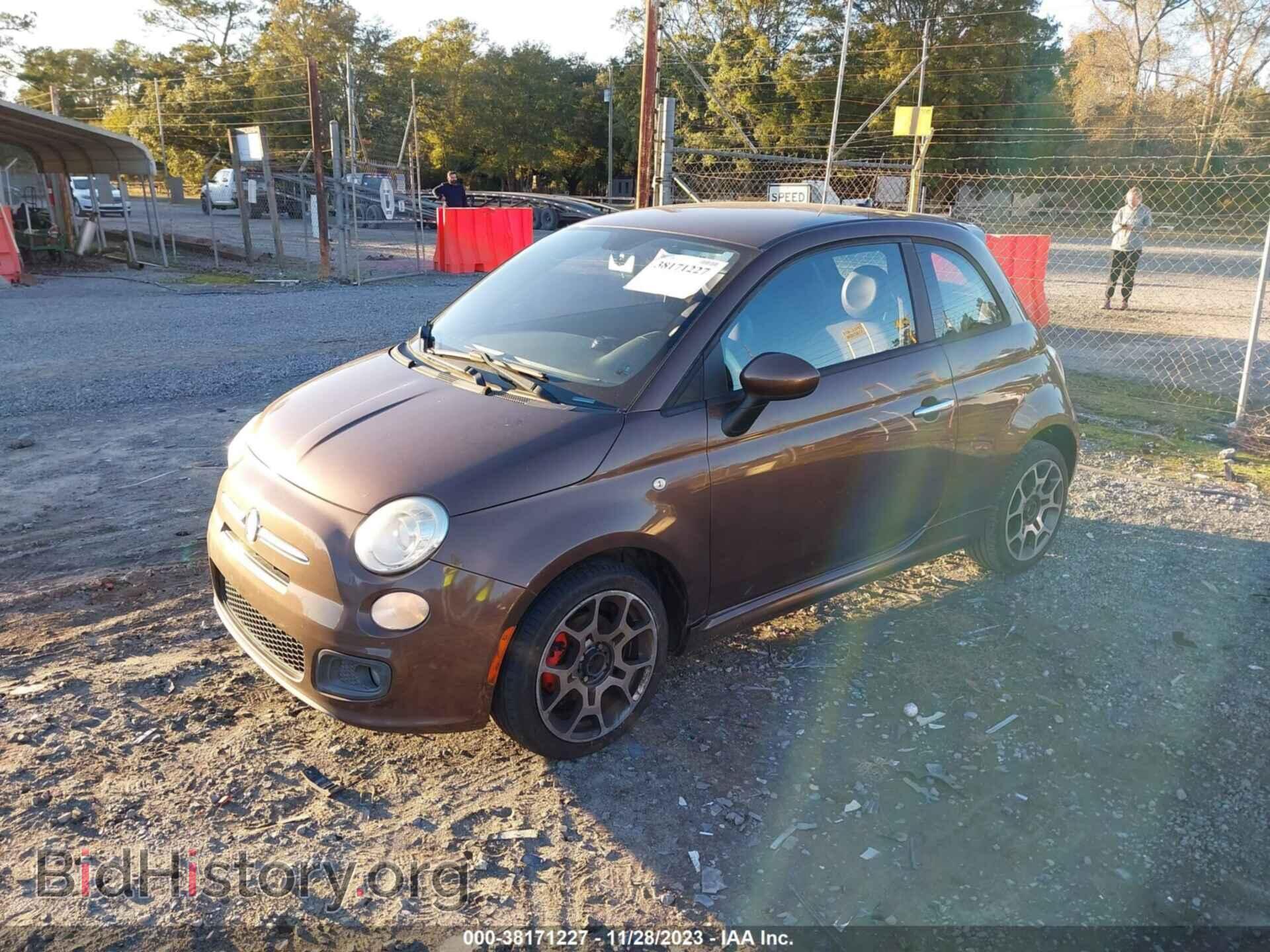 2012 FIAT 500 - VIN: 3C3CFFBR8CT379965 - Фото 2