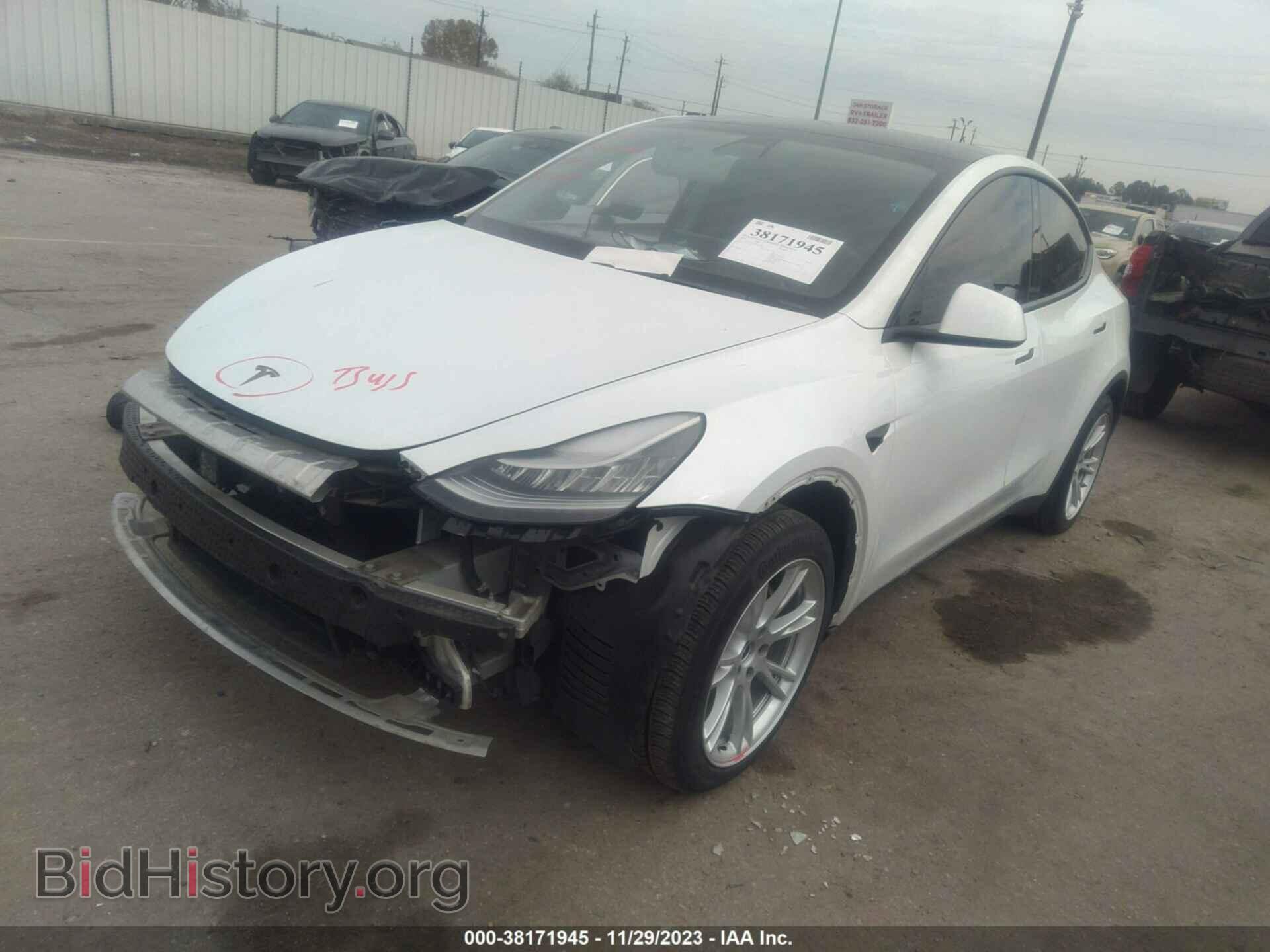 2021 TESLA MODEL Y - VIN: 5YJYGDEE7MF118984 - Фото 2