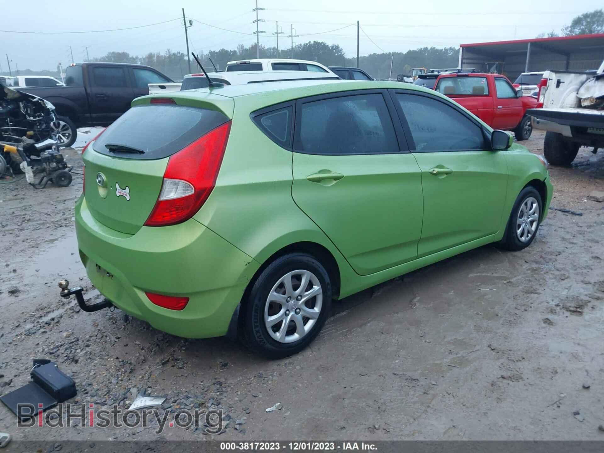 2013 HYUNDAI ACCENT - VIN: KMHCT5AE9DU066424 - Фото 4