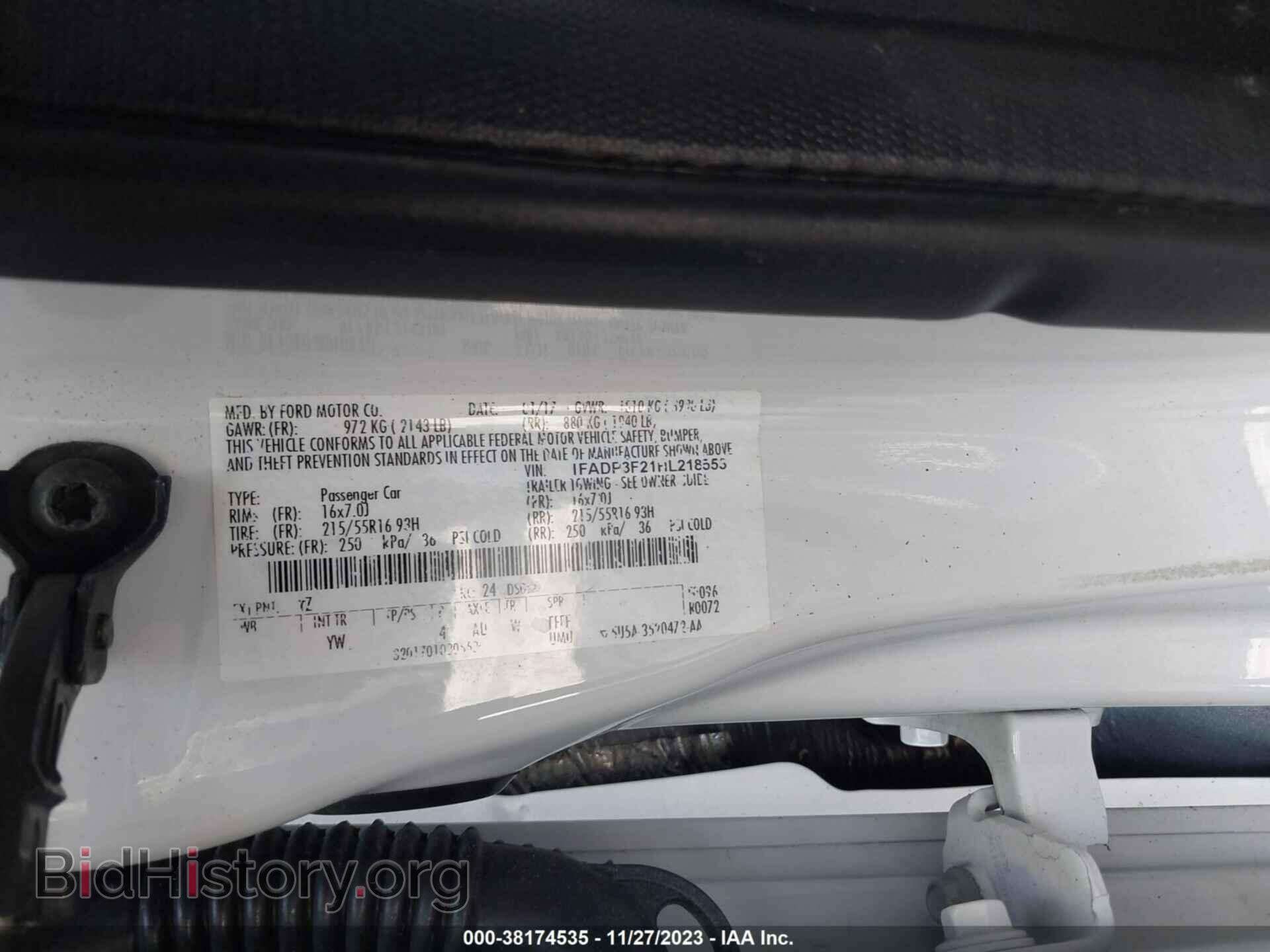2017 FORD FOCUS - VIN: 1FADP3F21HL218553 - Фото 9