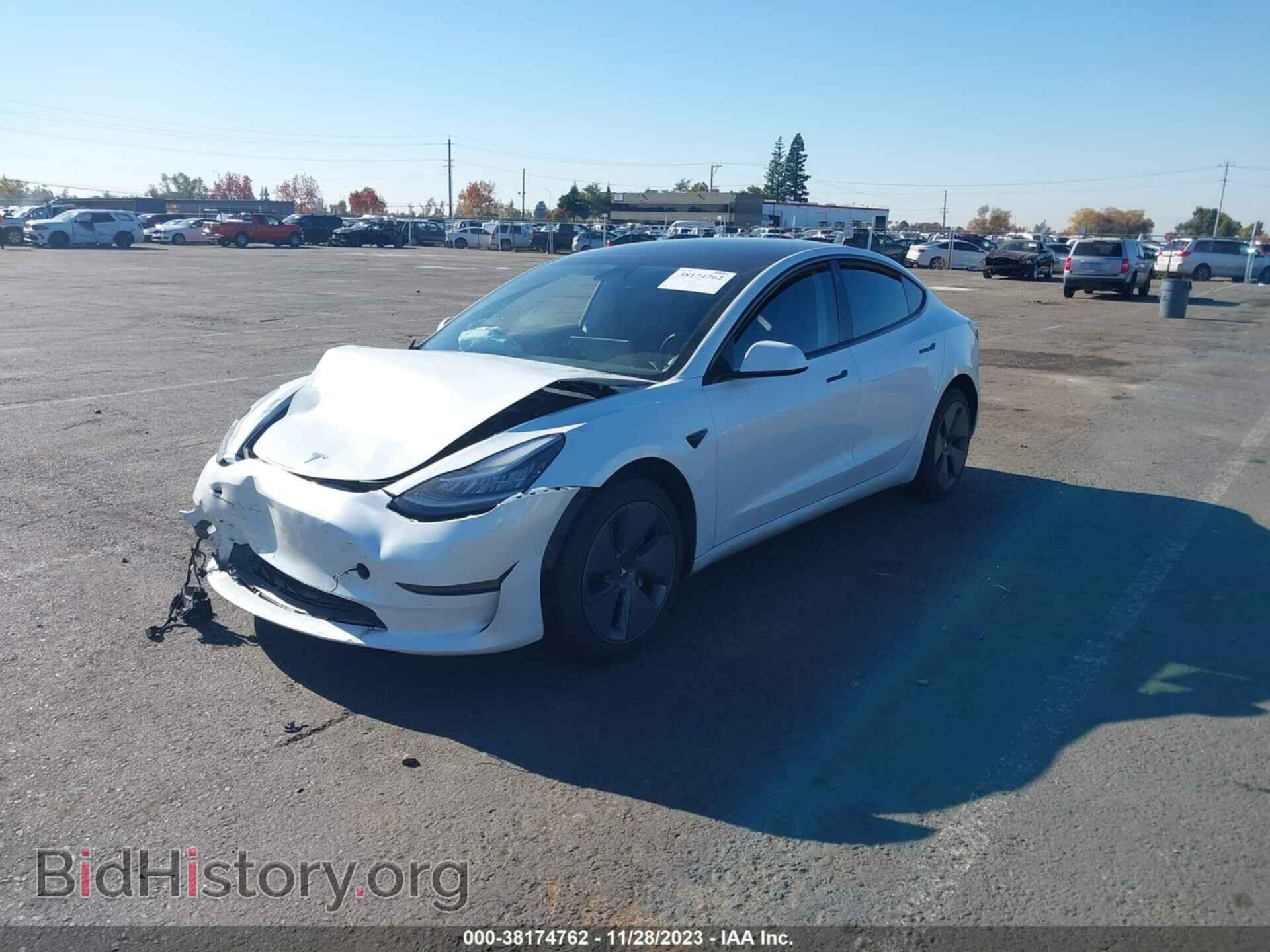 2022 TESLA MODEL 3 - VIN: 5YJ3E1EB3NF262859 - Фото 2