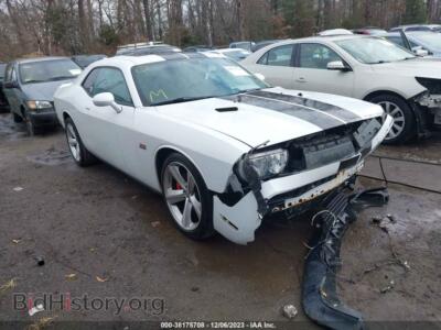 2012 Dodge CHALLENGER SRT8 392, white — VIN 2C3CDYCJ2CH114591, IAAI