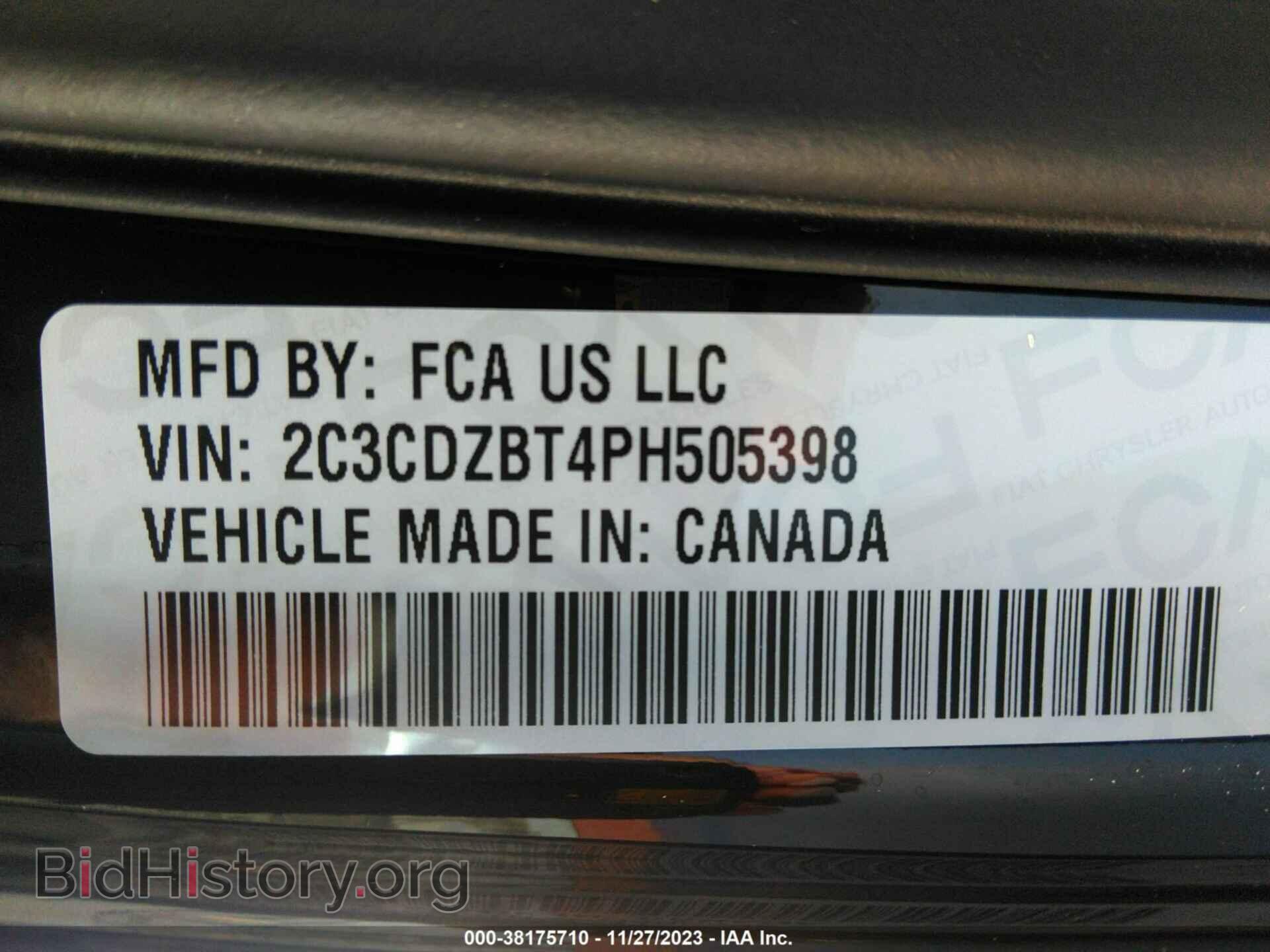 2023 DODGE CHALLENGER - VIN: 2C3CDZBT4PH505398 - Фото 9