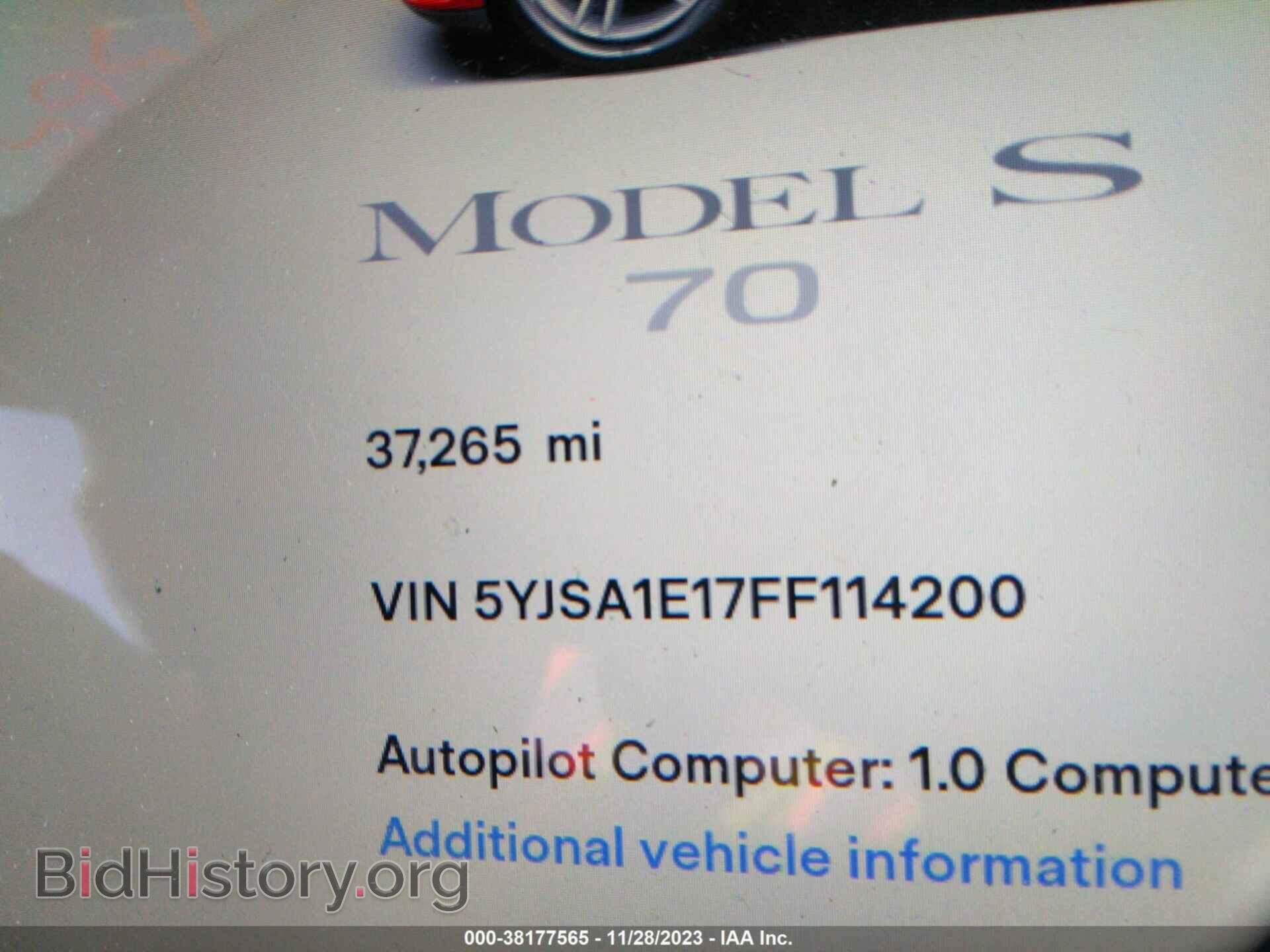 2015 TESLA MODEL S - VIN: 5YJSA1E17FF114200 - Photo 14