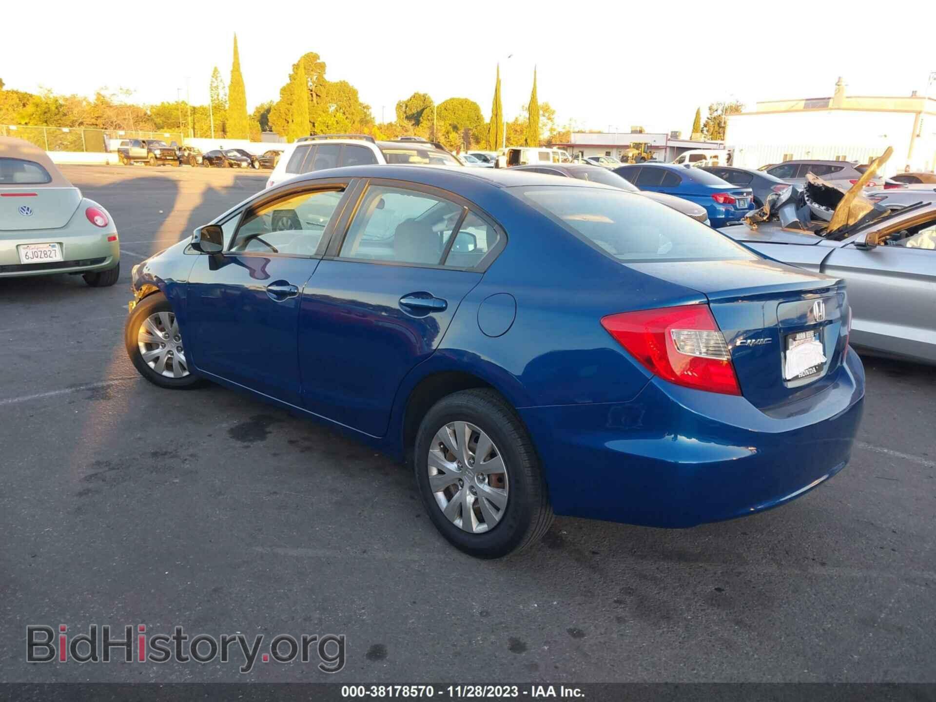 2012 HONDA CIVIC - VIN: 19XFB2F58CE354511 - Фото 3