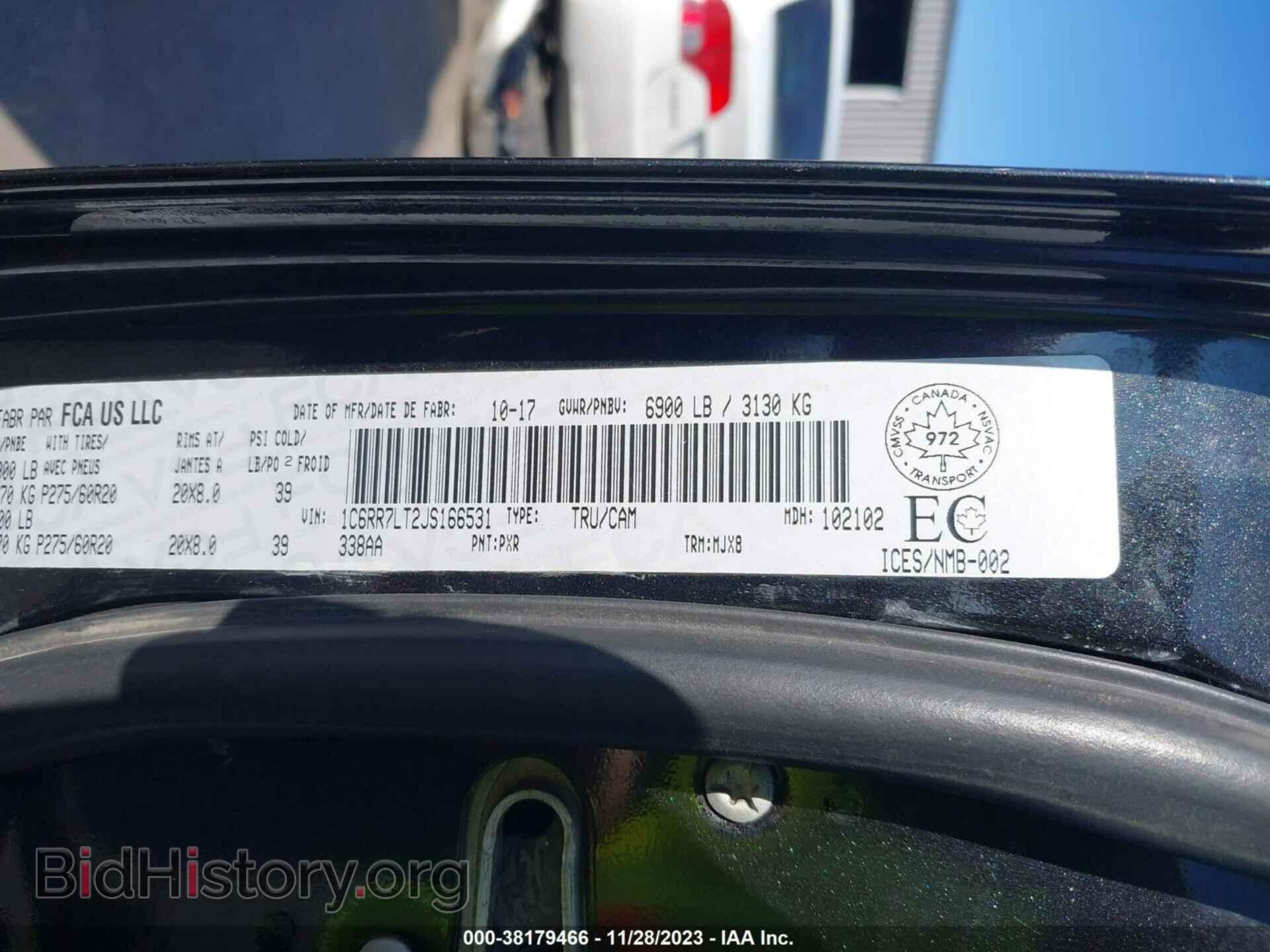 2018 RAM 1500 - VIN: 1C6RR7LT2JS166531 - Photo 9