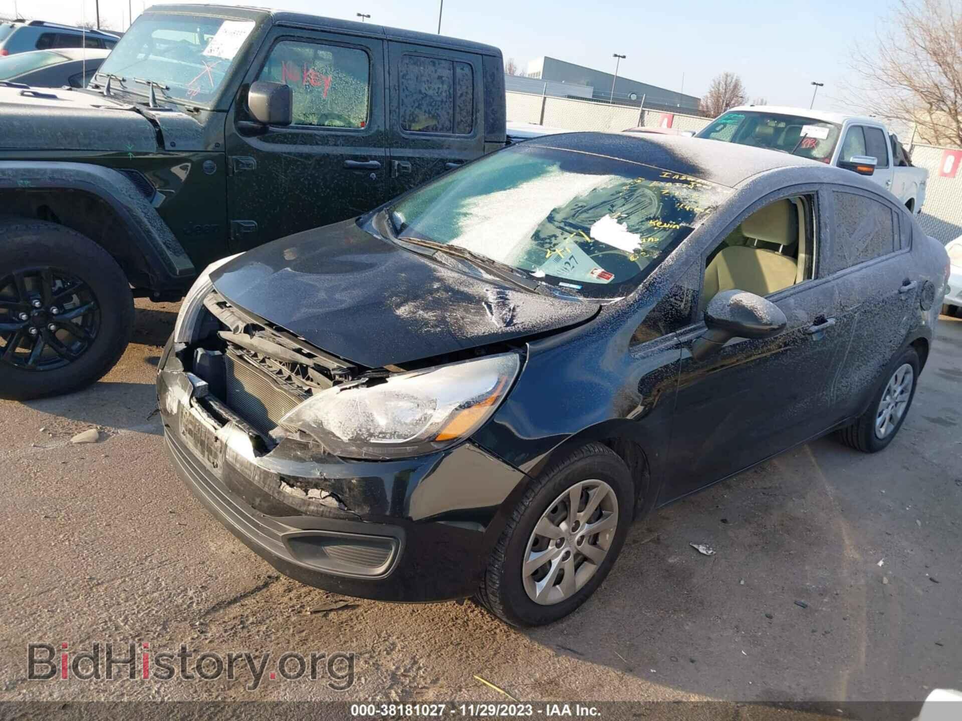 2013 KIA RIO - VIN: KNADM4A32D6224151 - Фото 2