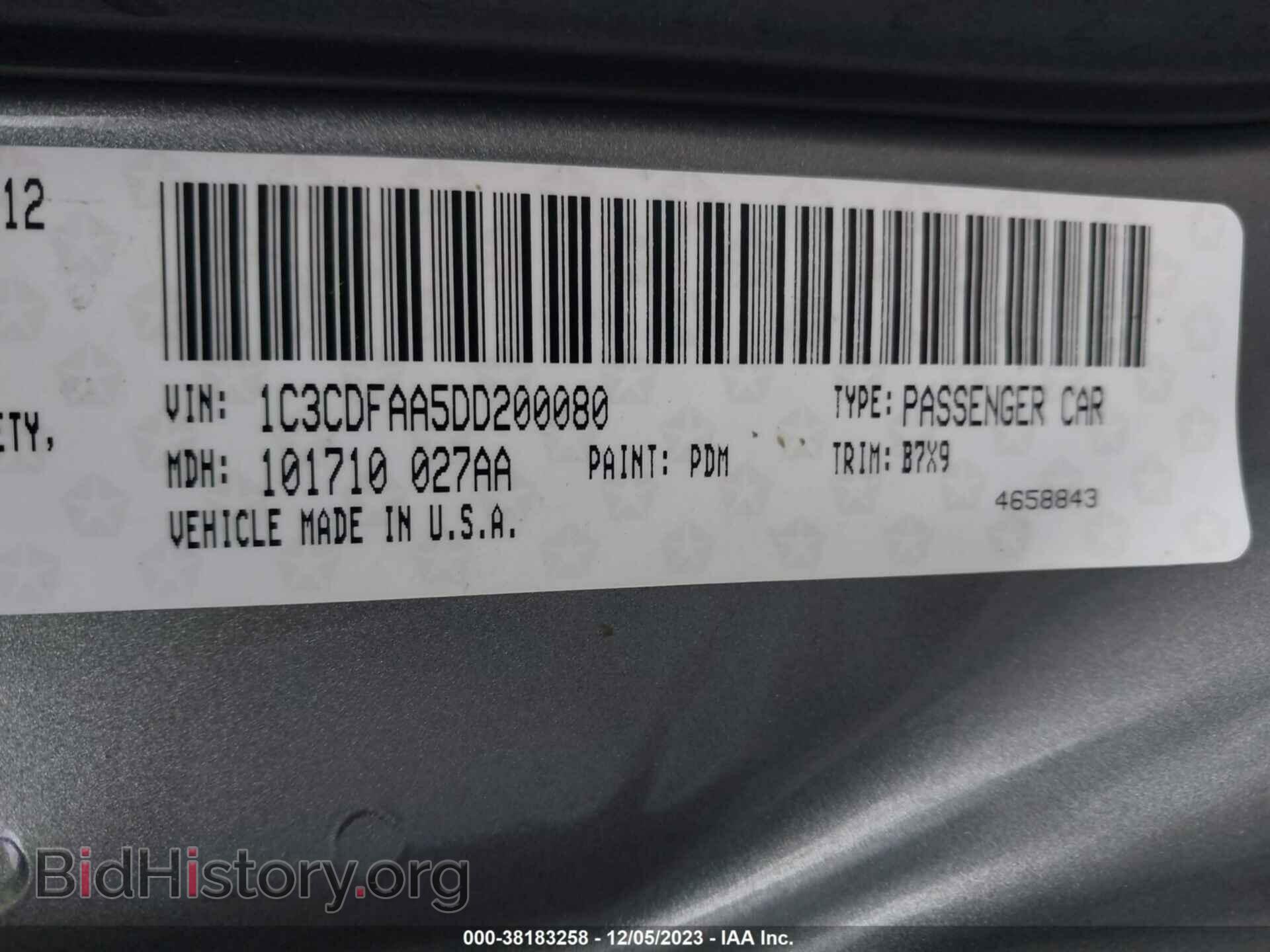 2013 DODGE DART - VIN: 1C3CDFAA5DD200080 - Photo 9
