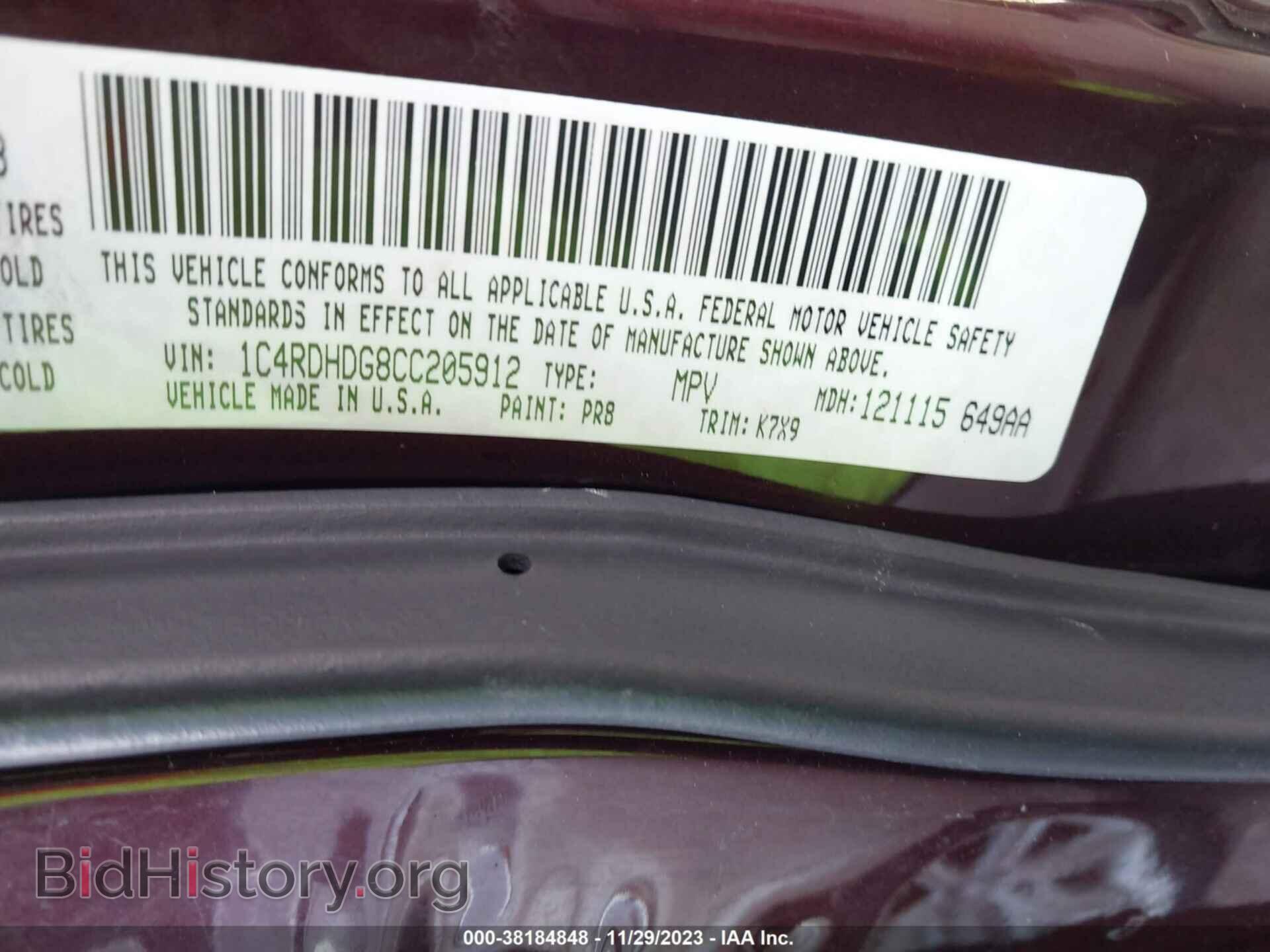 2012 DODGE DURANGO - VIN: 1C4RDHDG8CC205912 - Фото 9
