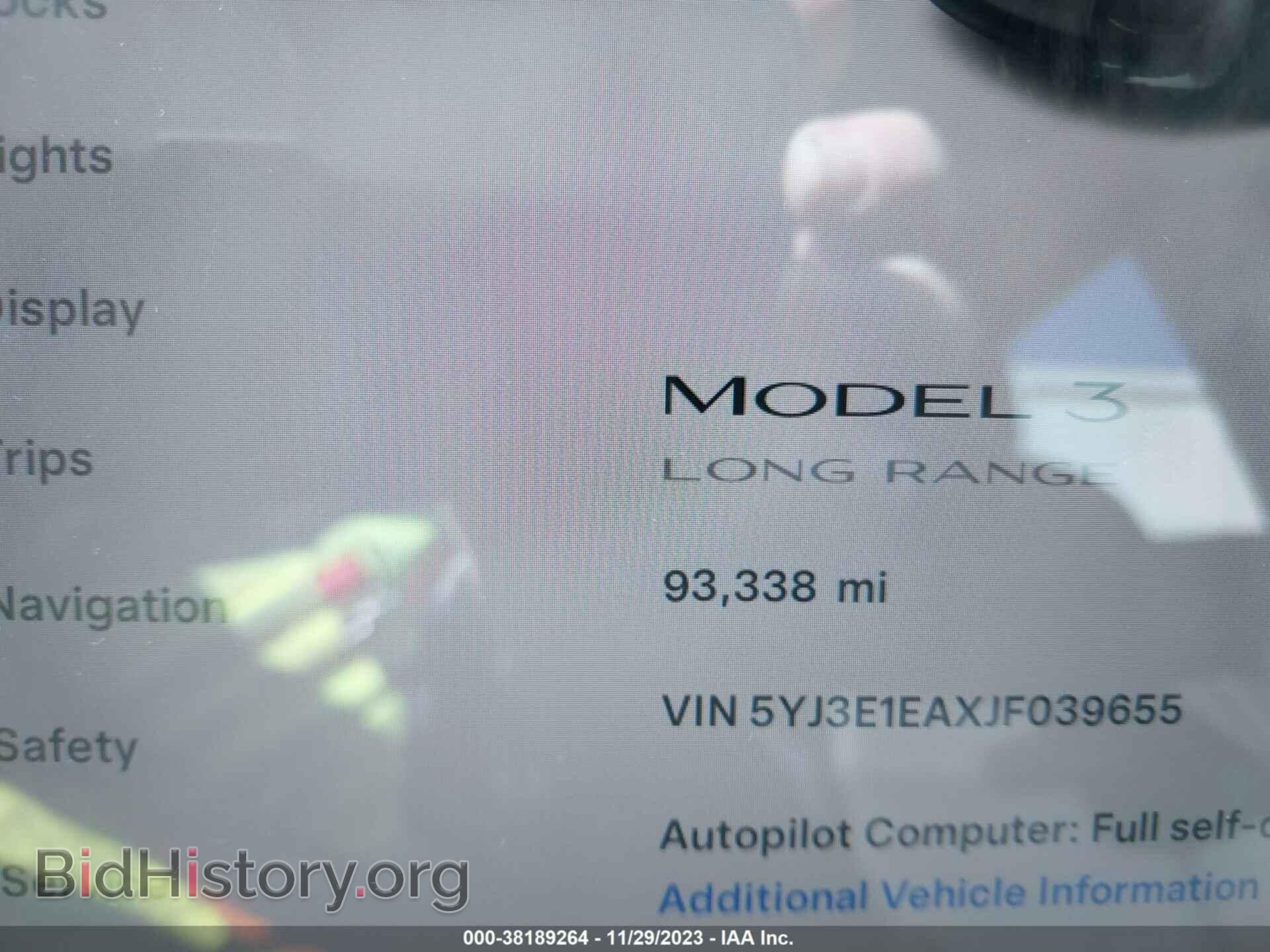 2018 TESLA MODEL 3 - VIN: 5YJ3E1EAXJF039655 - Photo 7