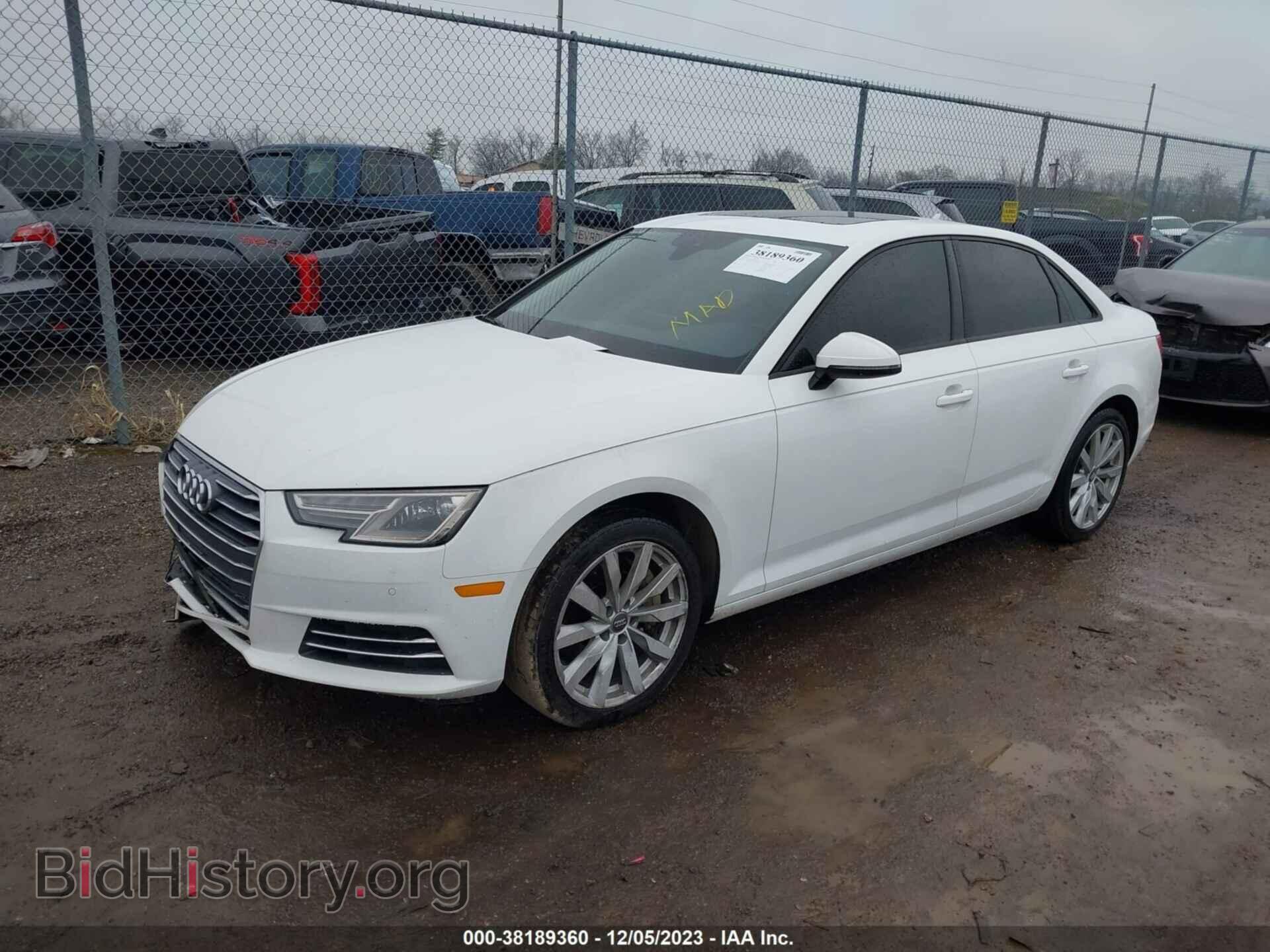 2017 AUDI A4 - VIN: WAUANAF44HN011164 - Фото 2