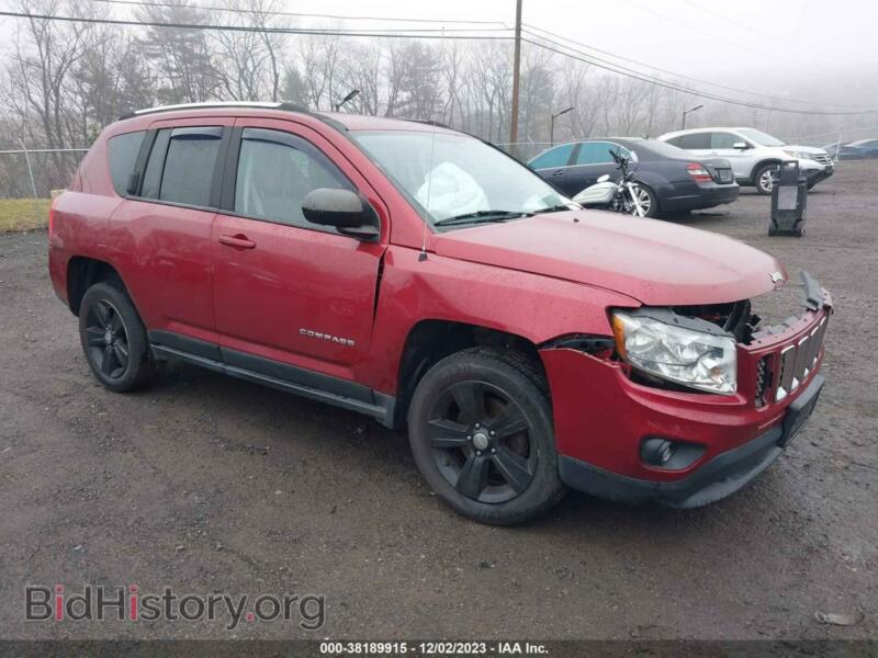 2012 Jeep COMPASS Latitude (VIN 1C4NJDEB4CD676551) — фото 1 из 16, IAAI, повреждение: передняя часть