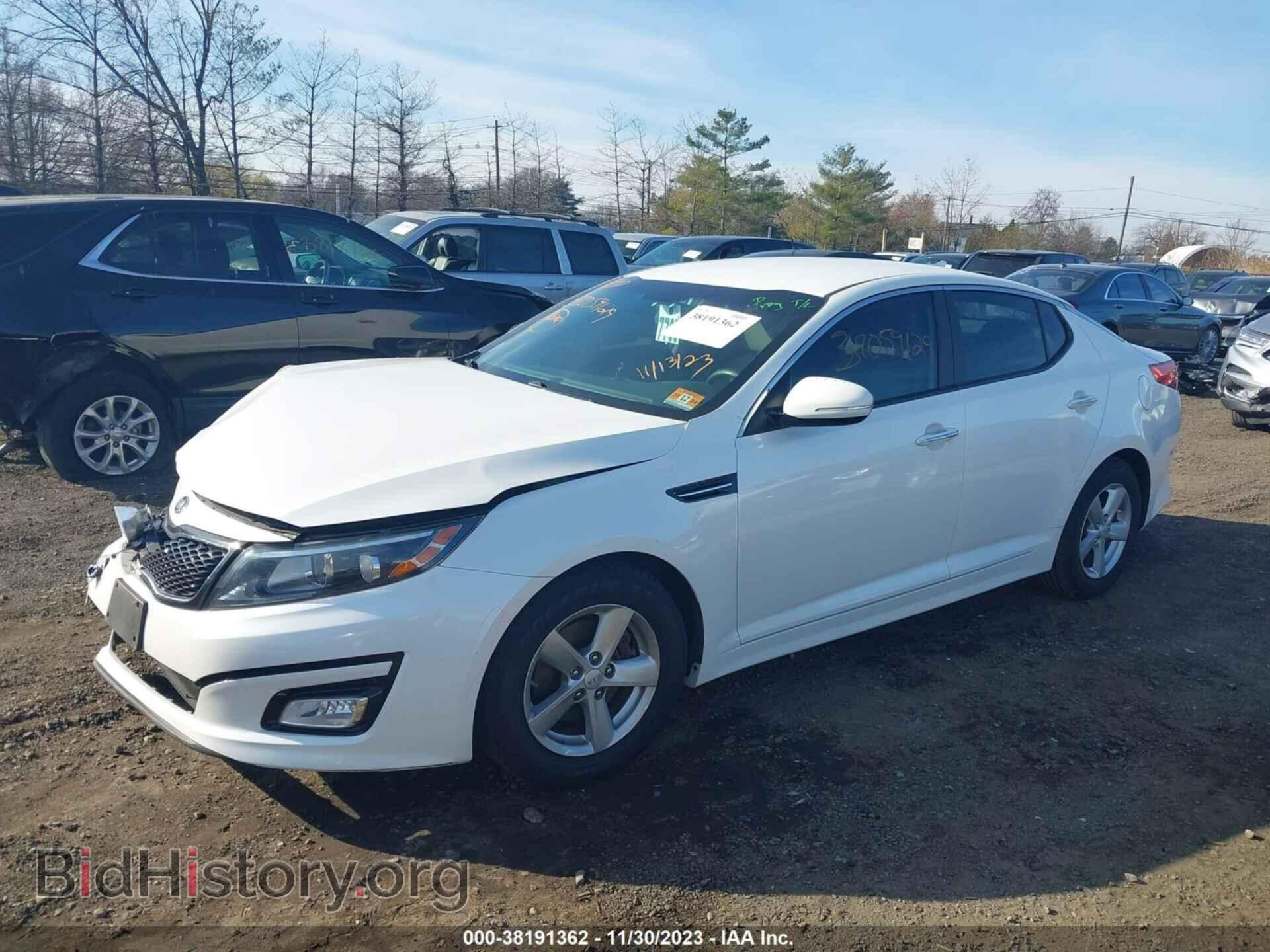 2015 KIA OPTIMA - VIN: KNAGM4A75F5599833 - Фото 2